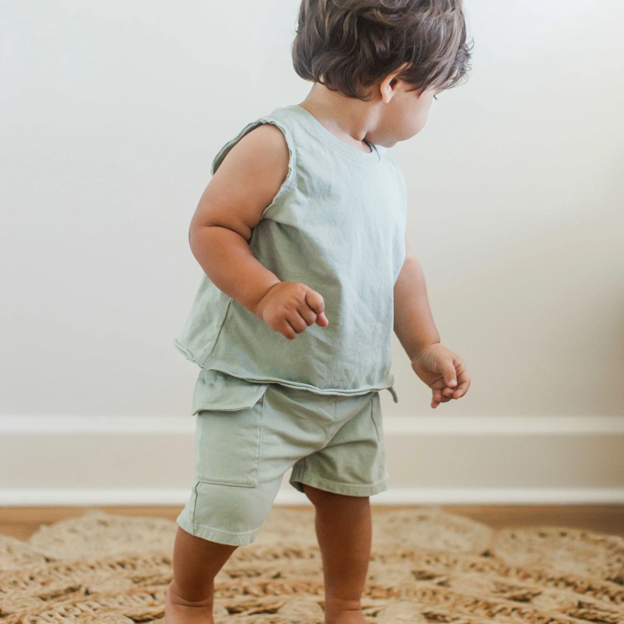 Acid Wash Boy Tee & Shorts Set - Image 2
