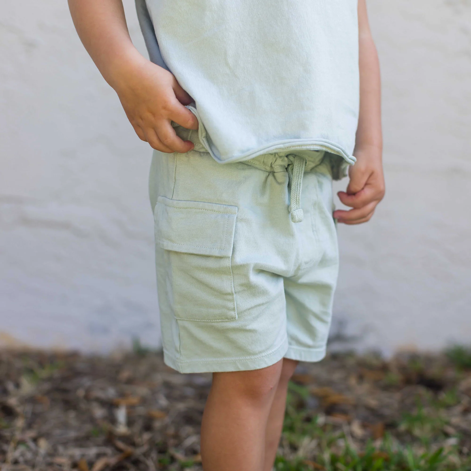 Acid Wash Boy Tee & Shorts Set - Image 7