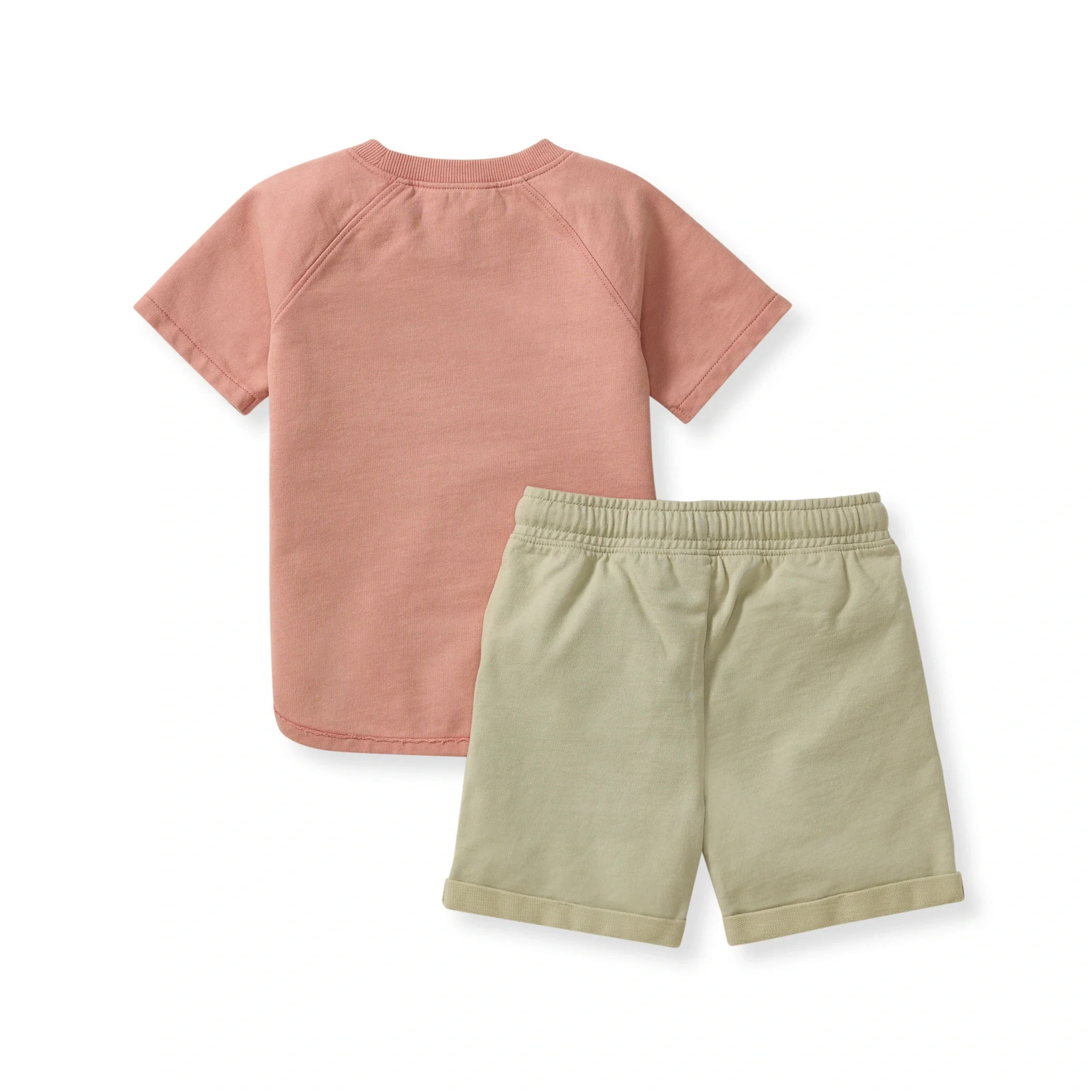 Vintage Wash Pocket Tee & Shorts Set - Image 3