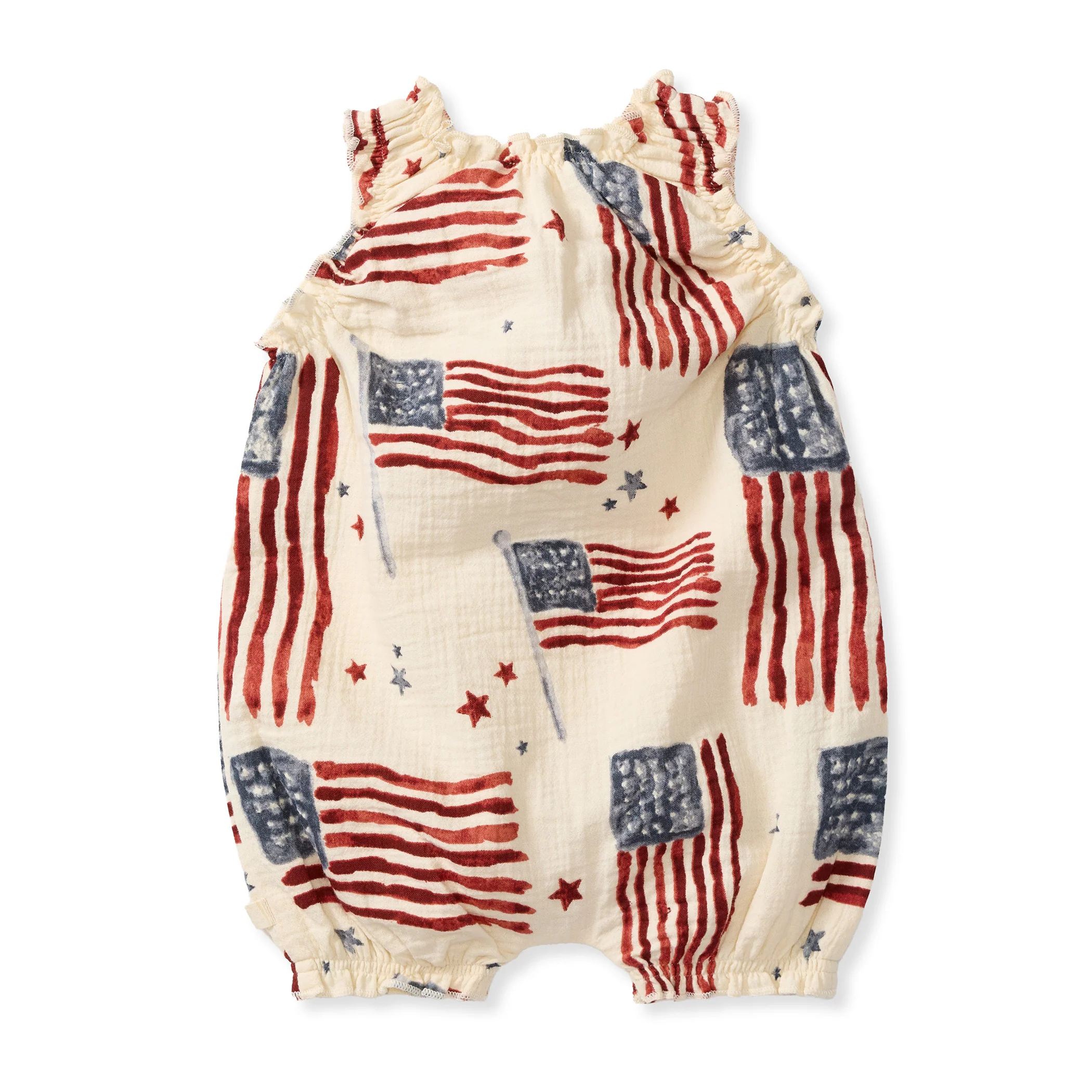 American Flag Baby Girl Bubble Romper - Image 3
