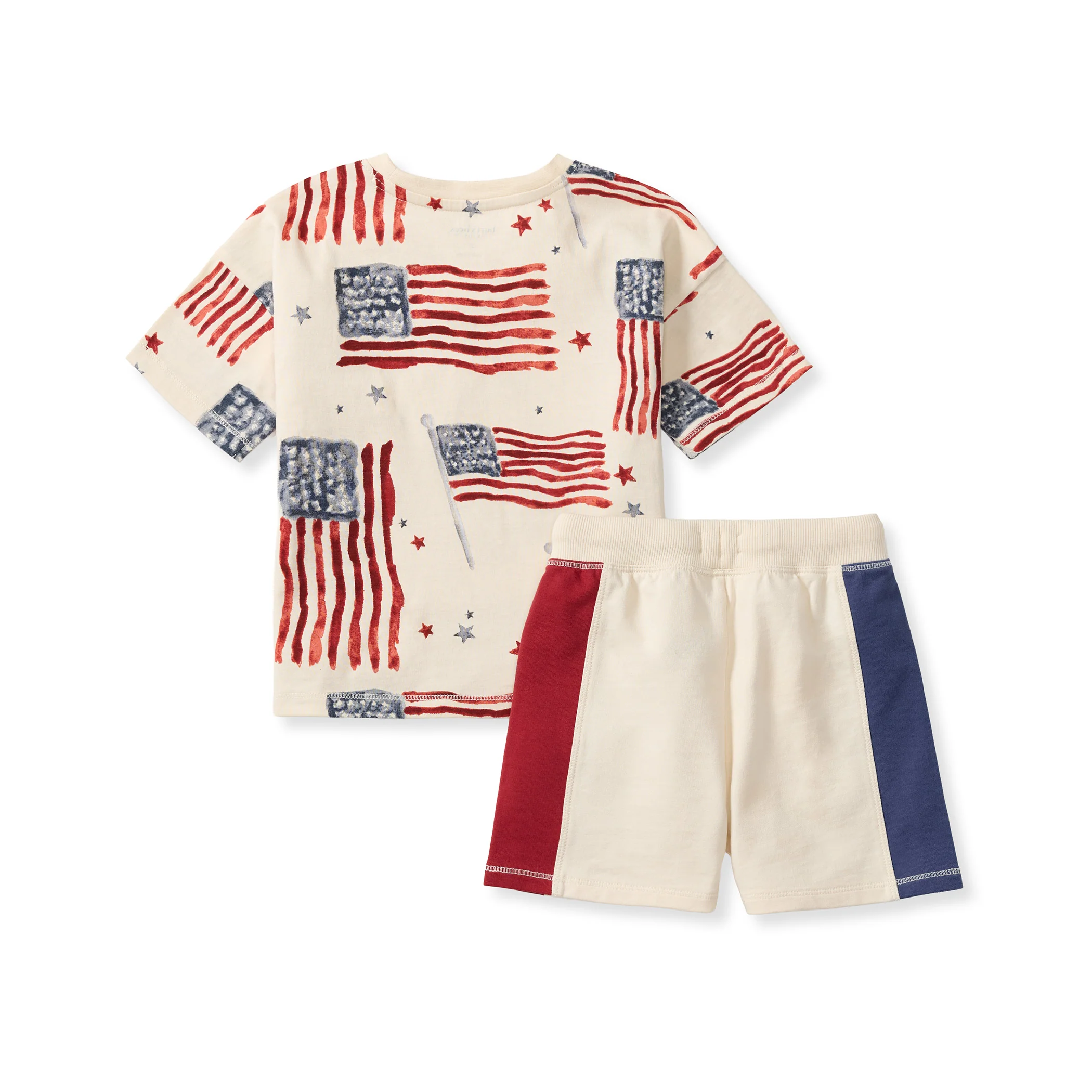 American Flag Boy Tee & Shorts Set - Image 3
