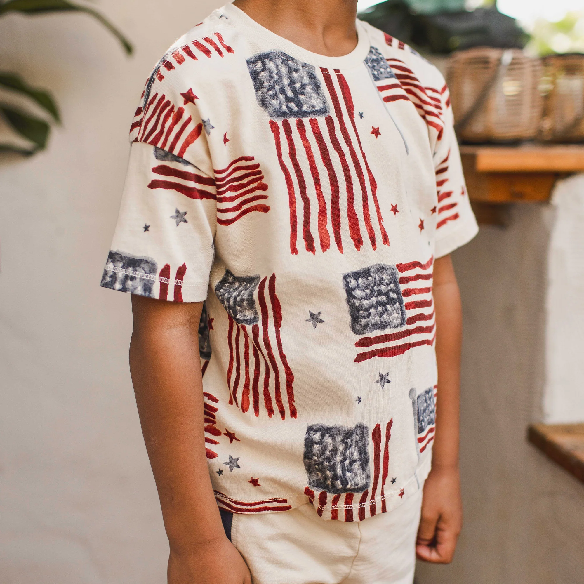 American Flag Boy Tee & Shorts Set - Image 6