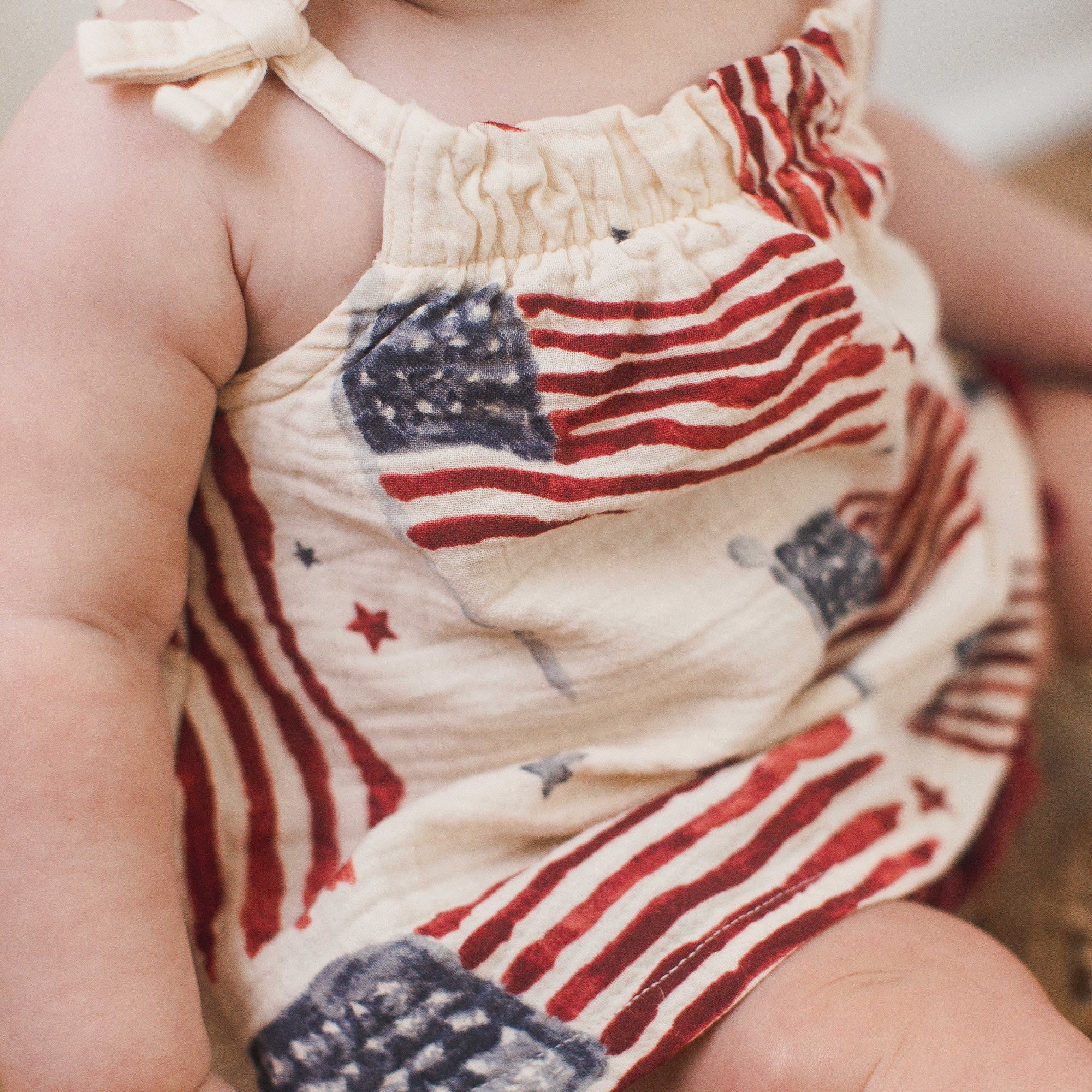 American Flag Girl Tank & Shorts Set - Image 5