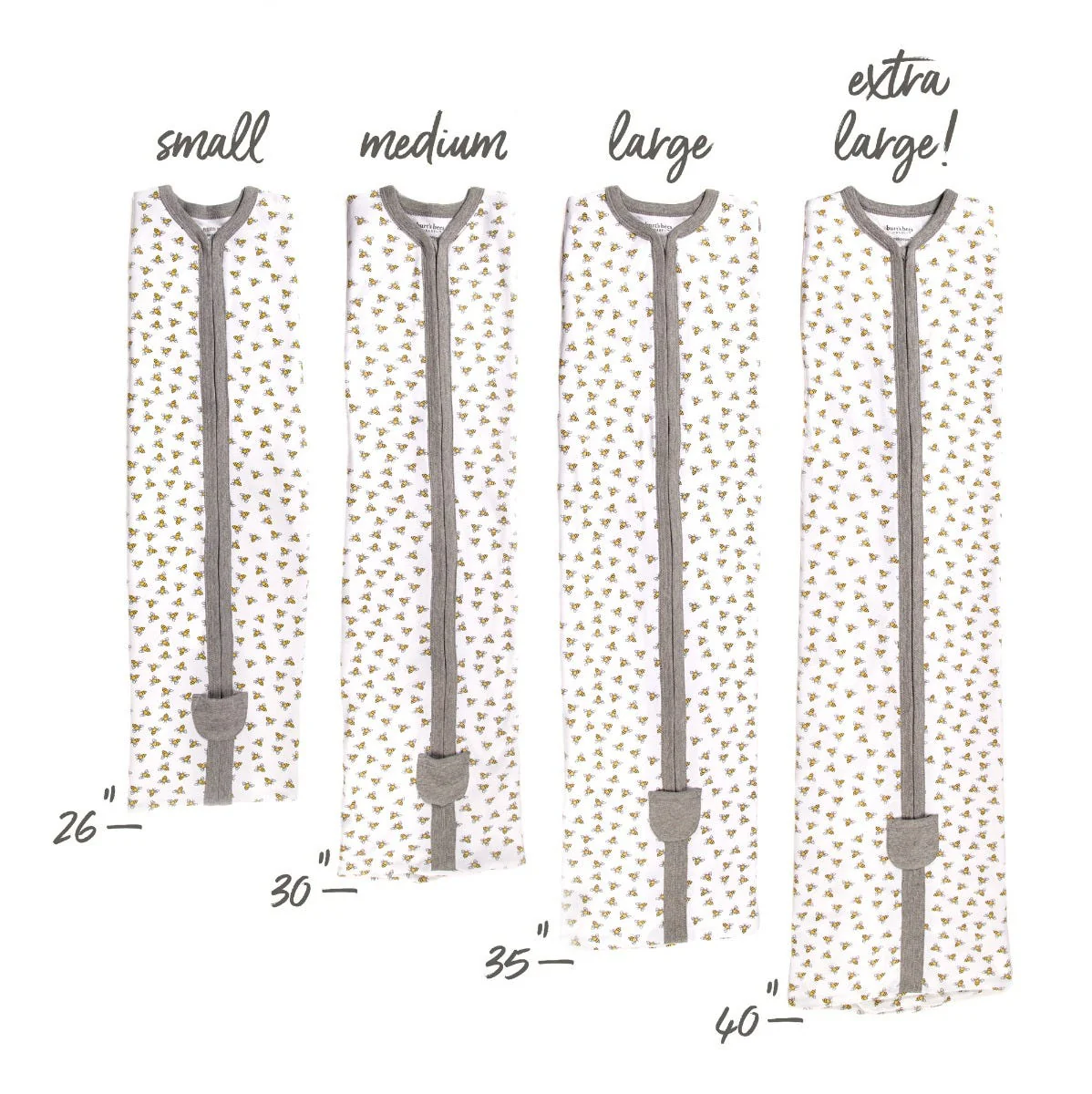 Rugby Stripe Organic Beekeeper™ Wearable Baby Blanket - Heather Grey - Image 8