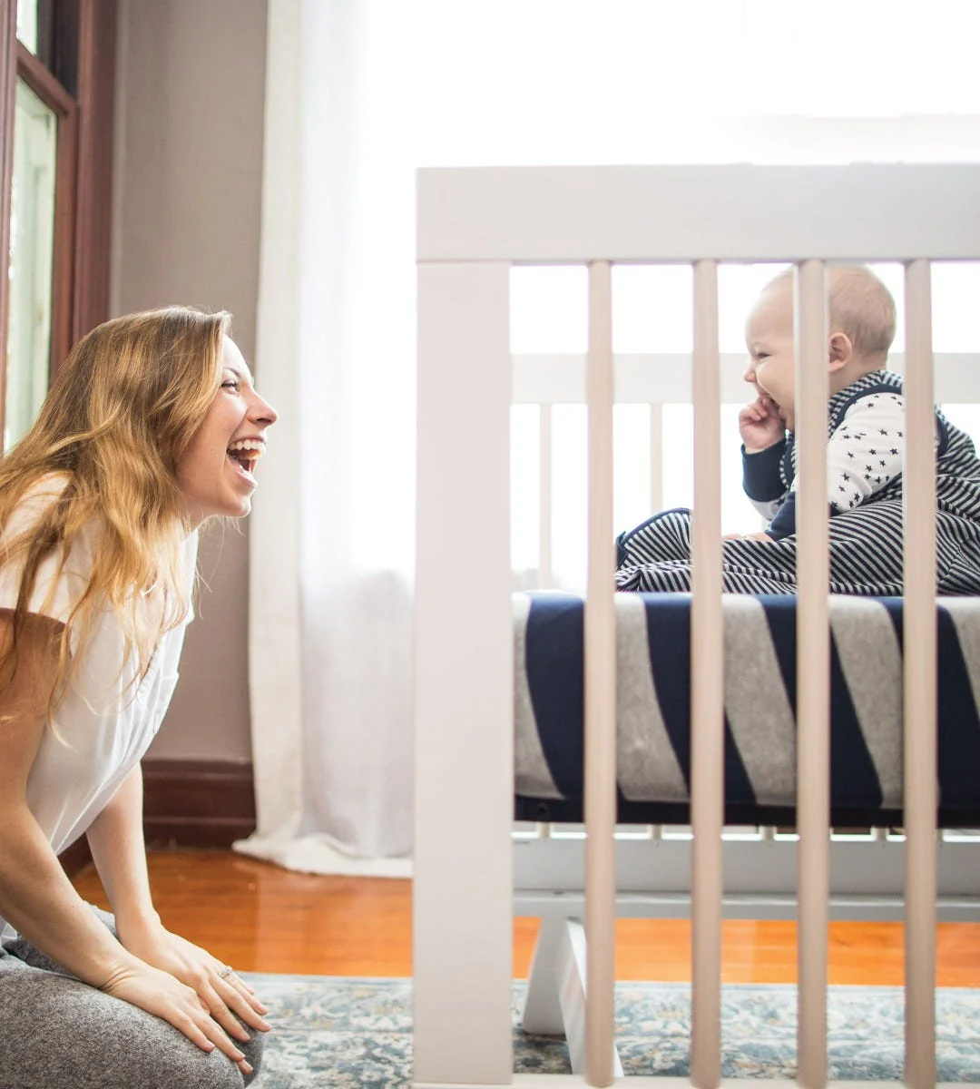 Classic Stripe Organic Beekeeper™ Wearable Baby Blanket - Image 5