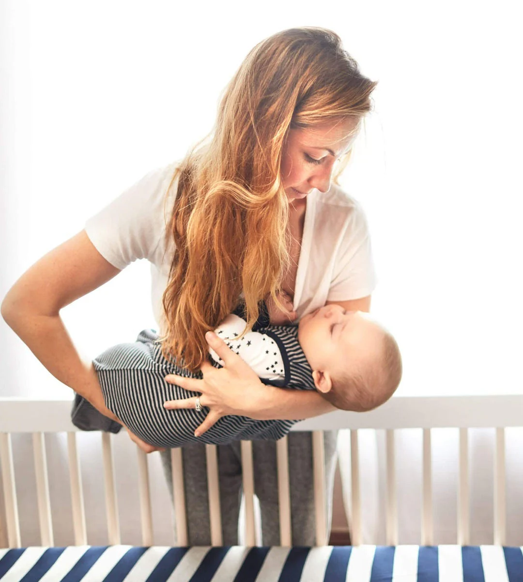 Classic Stripe Organic Beekeeper™ Wearable Baby Blanket - Image 6