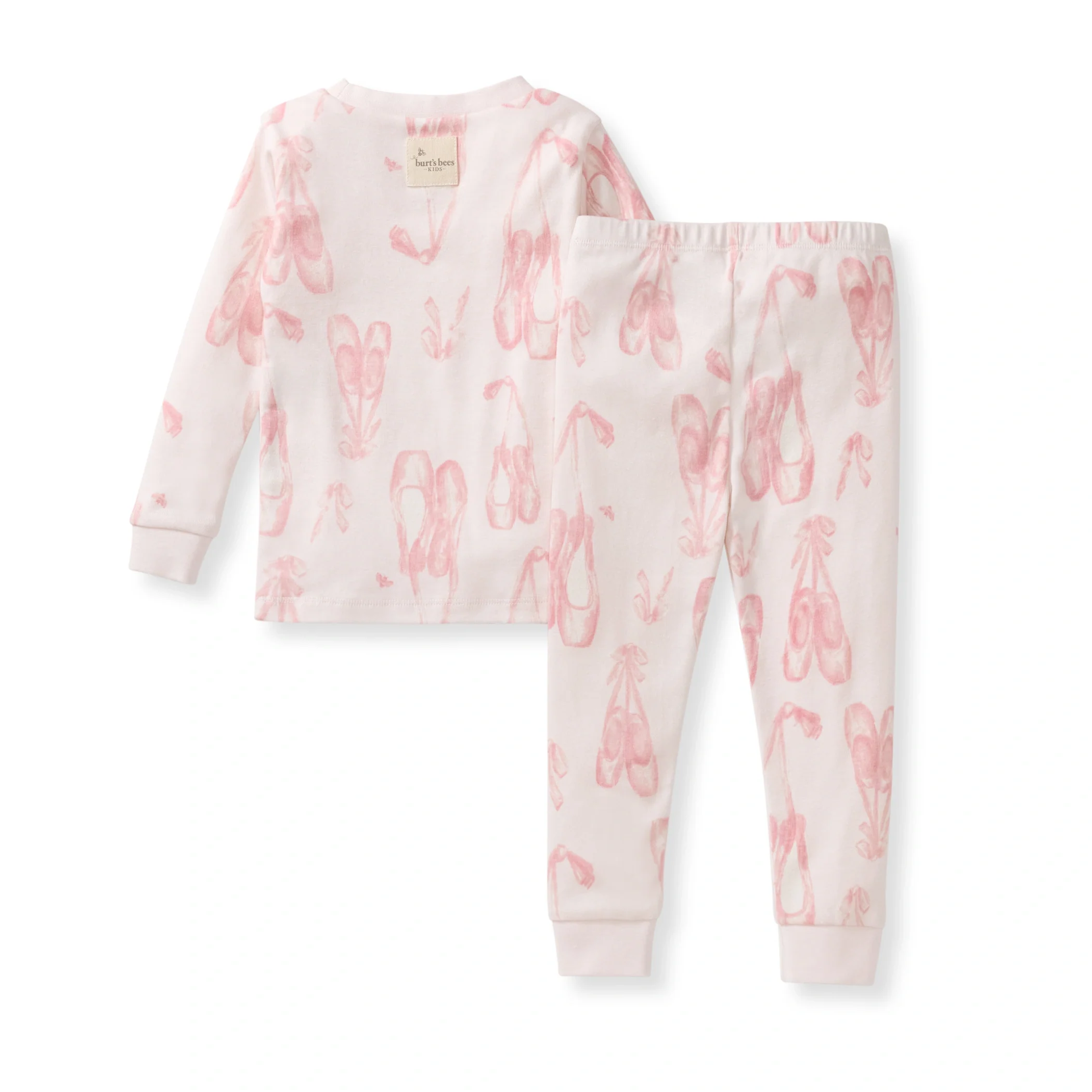Ballet Slippers Organic Cotton Two-Piece Pajamas - Image 3