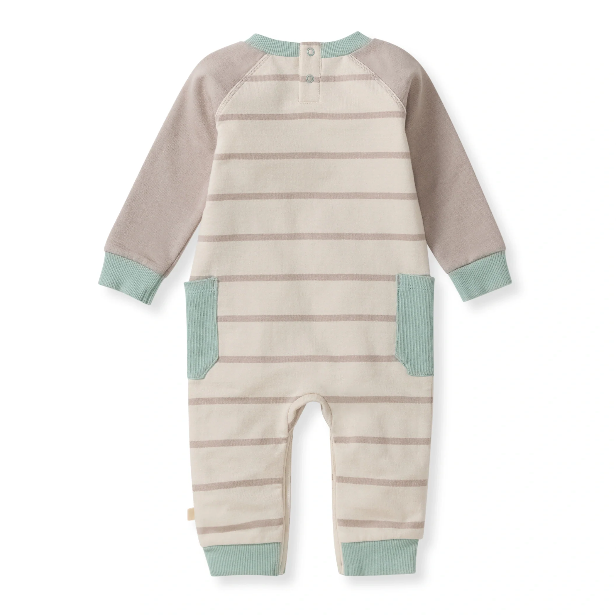 Basic Stripe Baby Boy Jumpsuit - Image 3