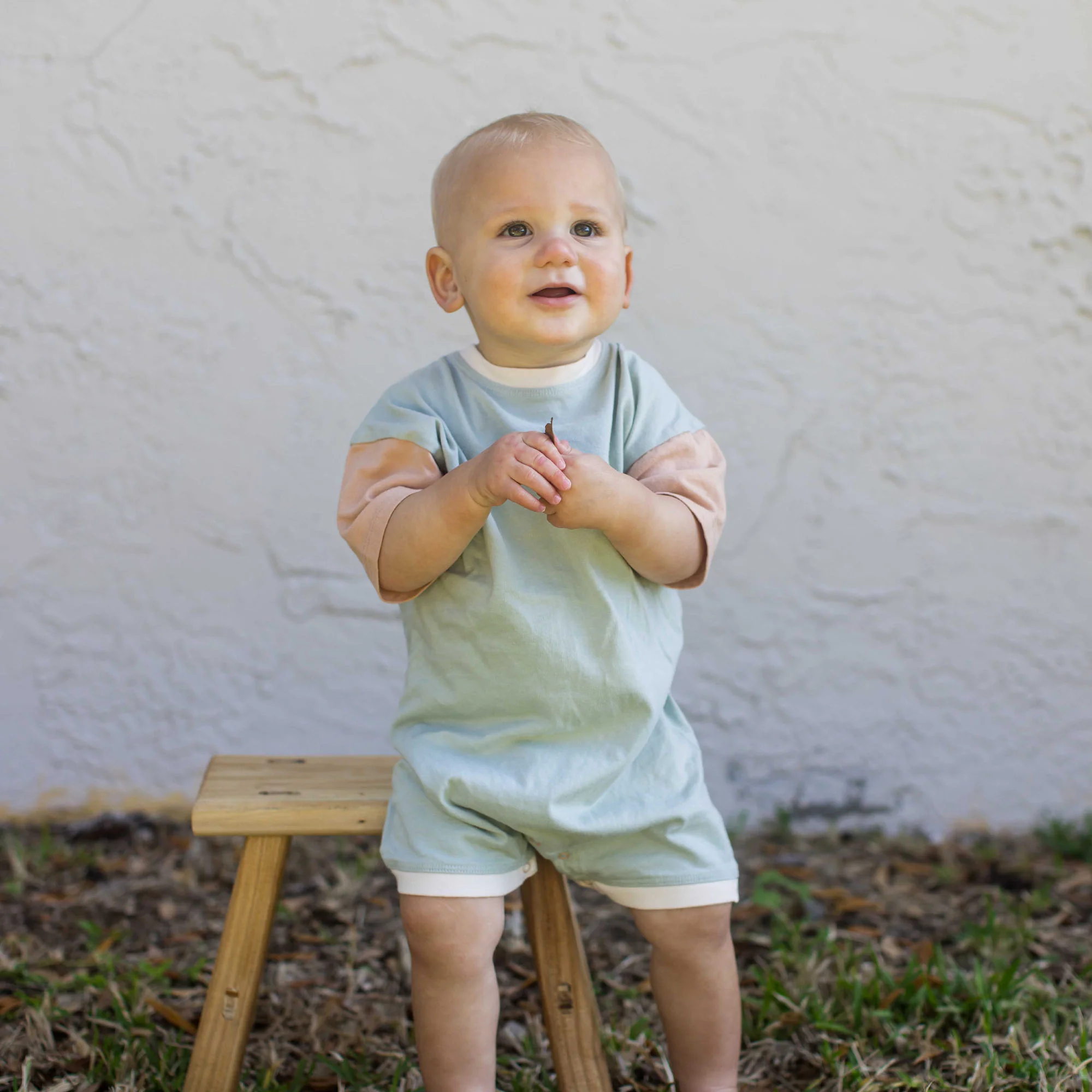 Basic Stripe Baby Boy Romper Set 2-Pack - Sweet Maple - Image 7
