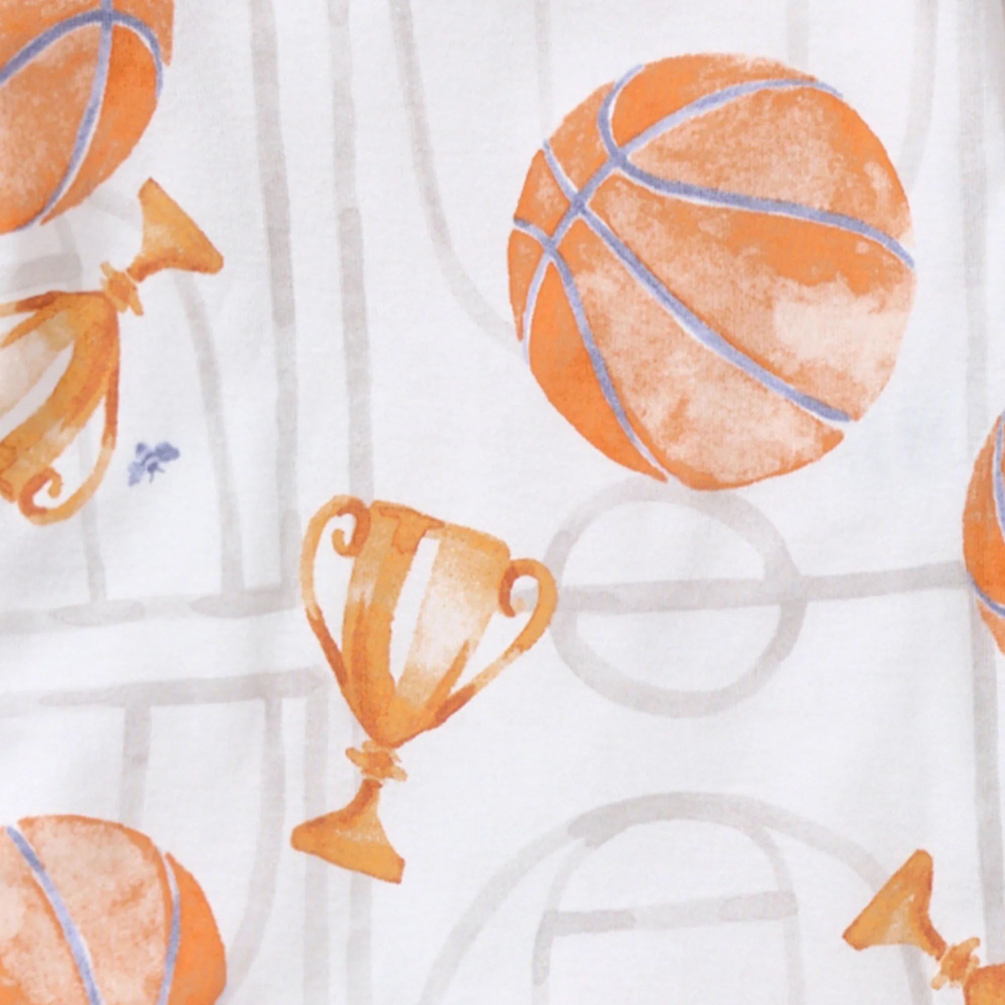 Basketball Court Organic Cotton Sleeper - Image 3