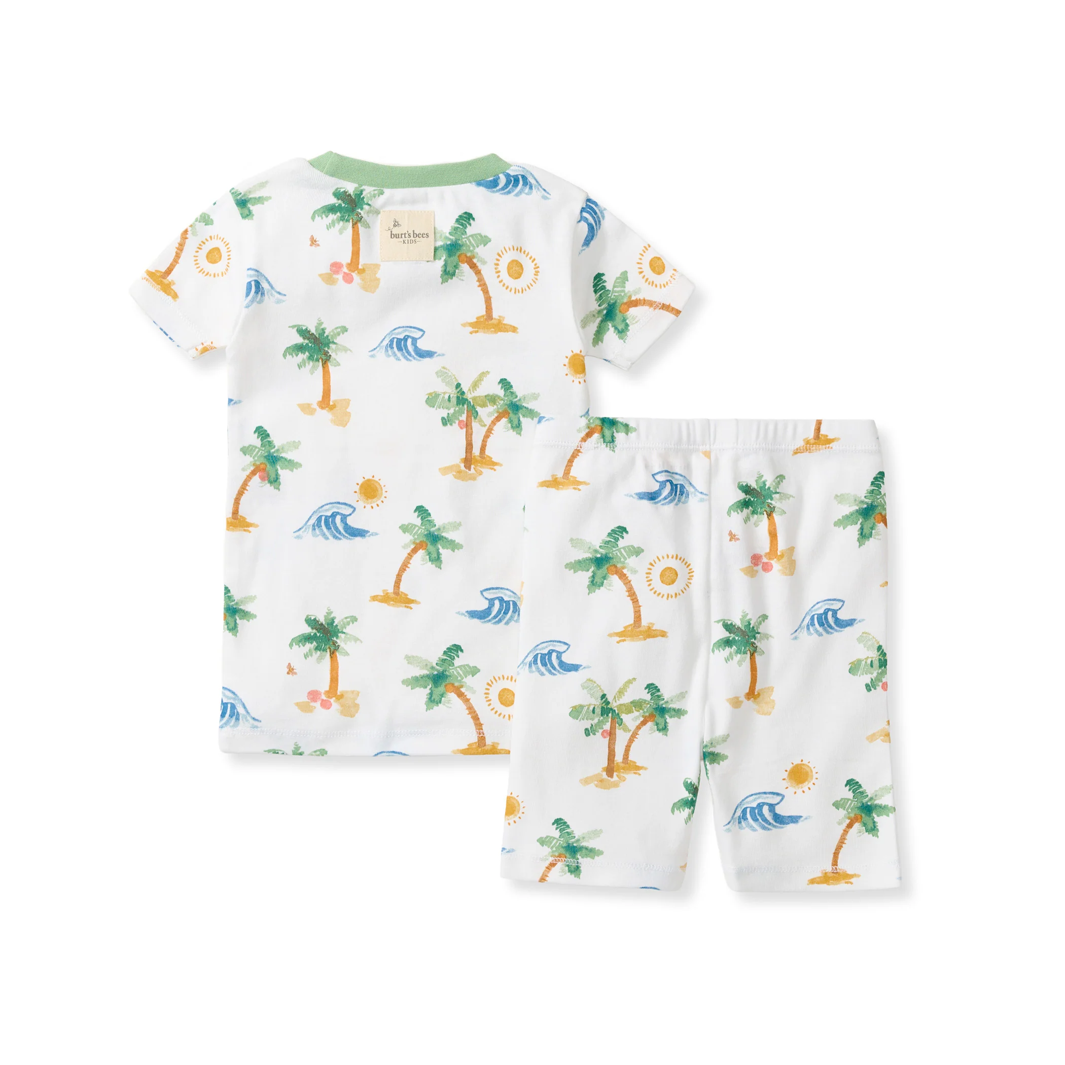 Beachy Palms Organic Cotton Two-Piece Pajamas - Image 4