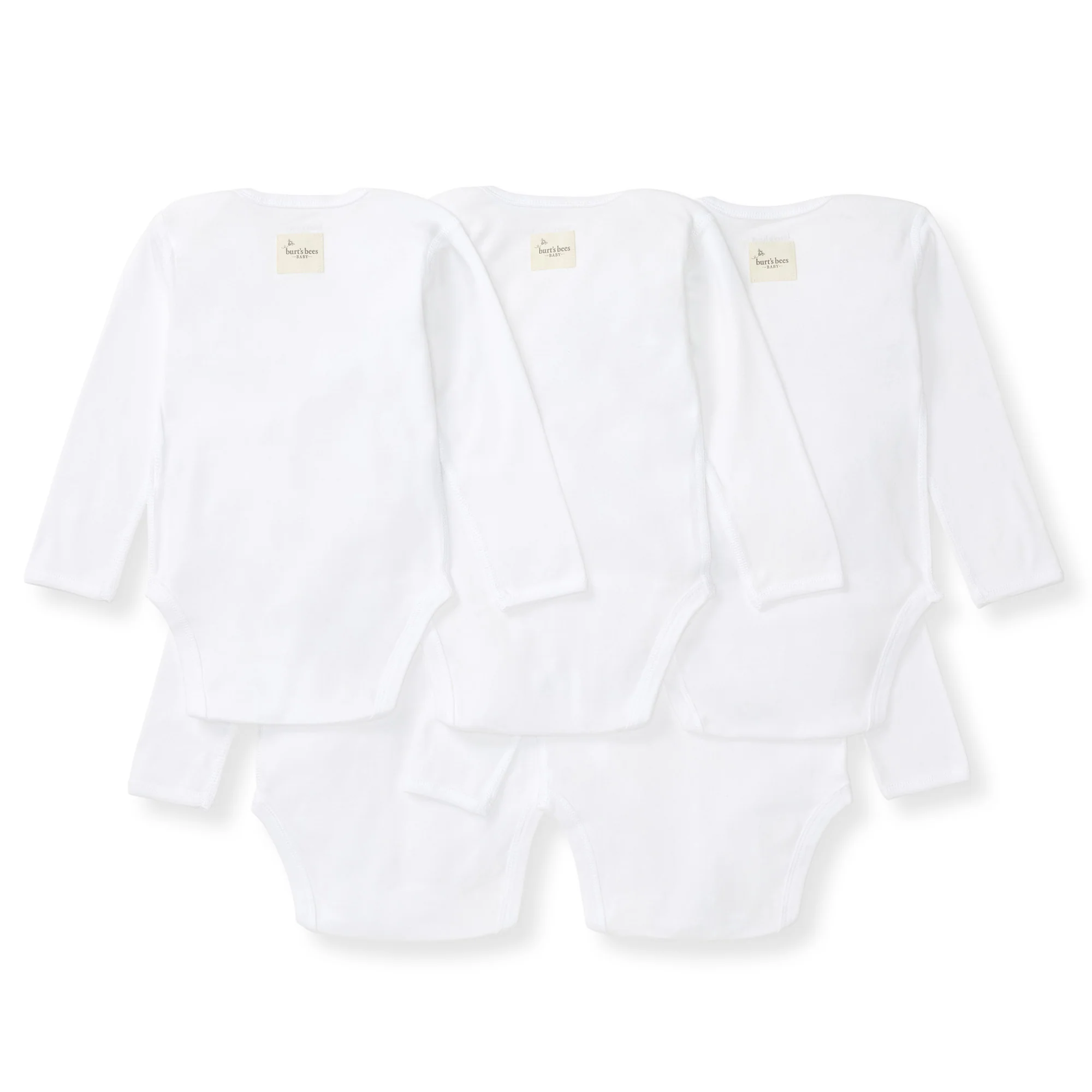 Bee Essentials Organic Long Sleeve Baby Bodysuit 5 Pack - Image 3