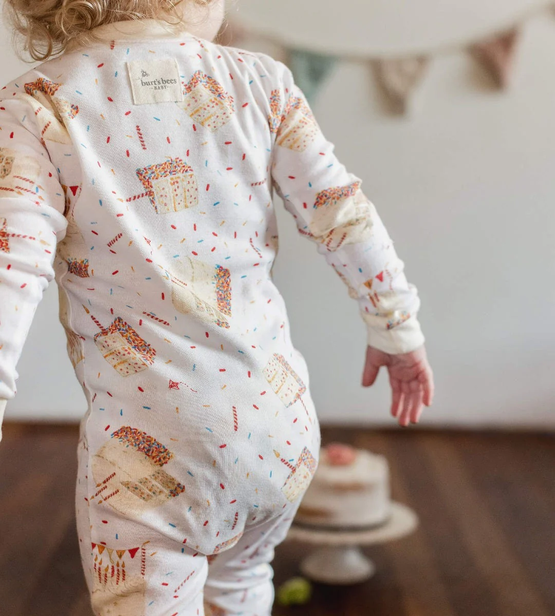 Birthday Cake Organic Cotton One-Piece Sleeper - Image 6