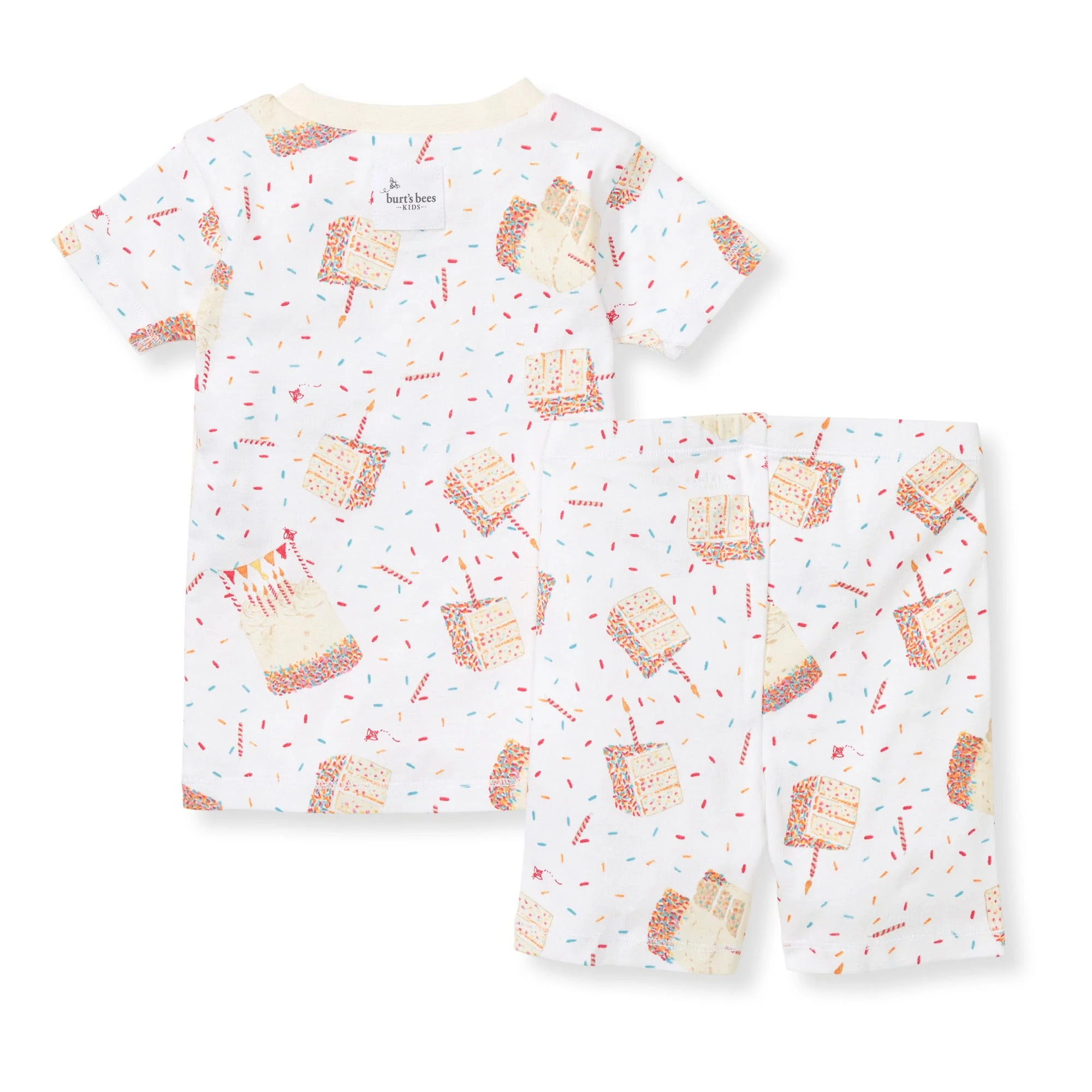 Birthday Cake Organic Two-Piece Short Sleeve Pajamas - Image 3