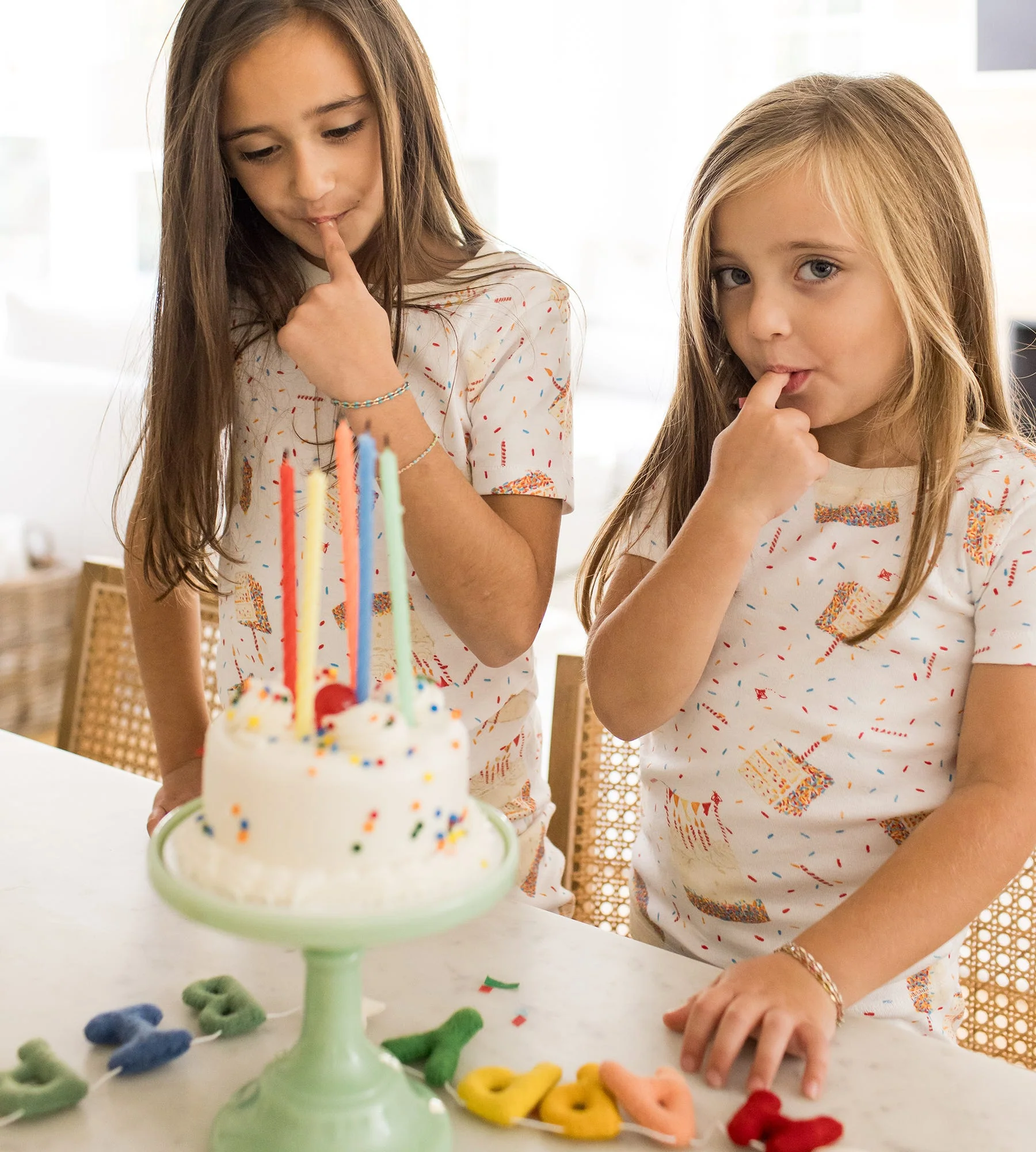 Birthday Cake Organic Two-Piece Short Sleeve Pajamas - Image 6