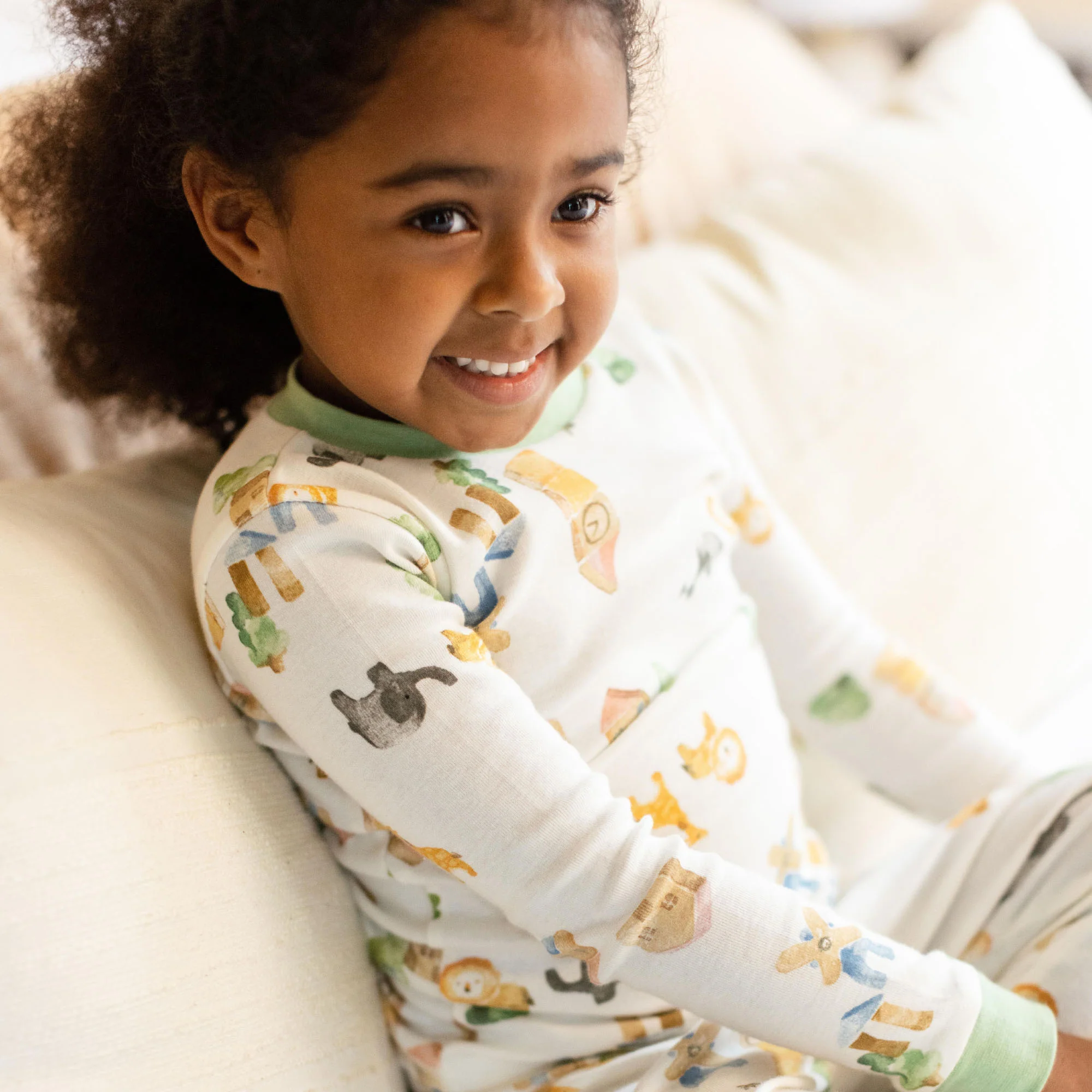 Block Village Organic Cotton Two-Piece Pajamas - Image 2