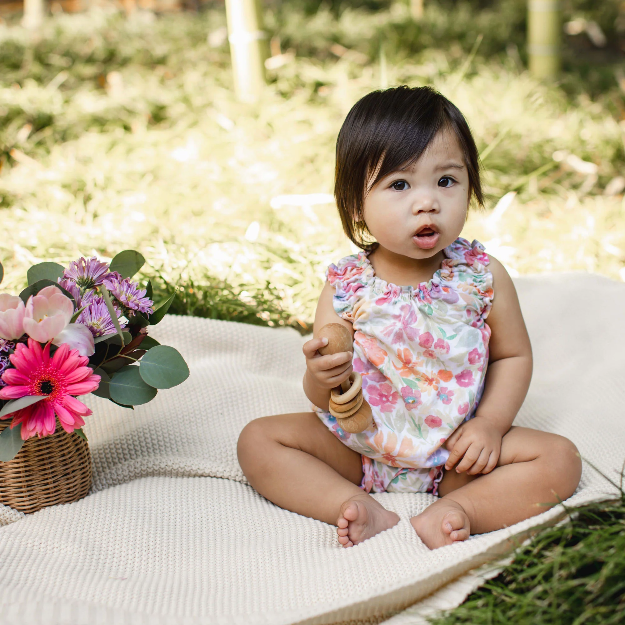 Bloom & Blossom Baby Girl Romper - Image 2