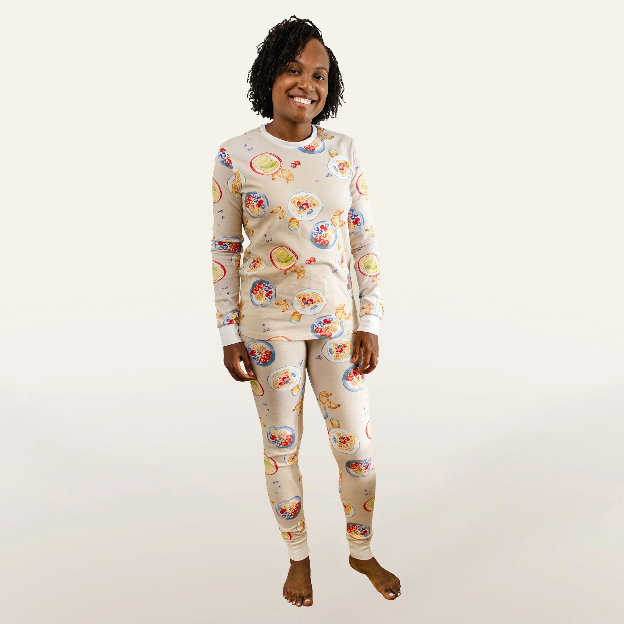 Breakfast In Bed Mommy & Me Matching Organic Women's Pajamas - Image 5
