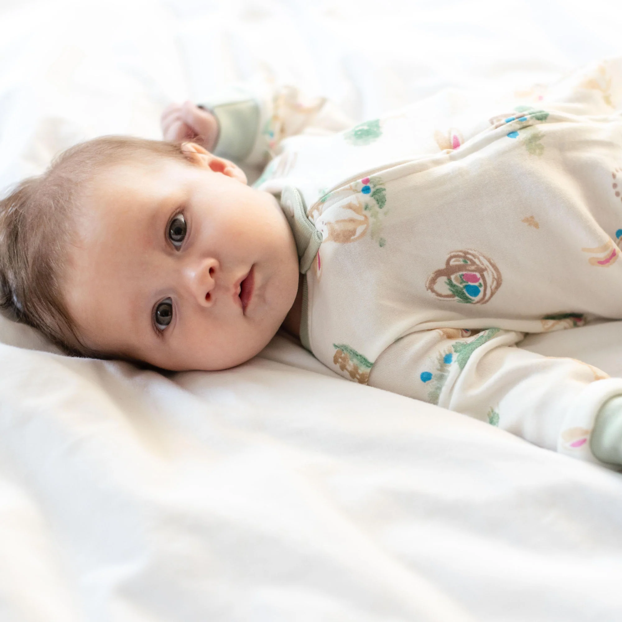 Bunny Egg Hunt Organic Cotton Sleeper - Image 2