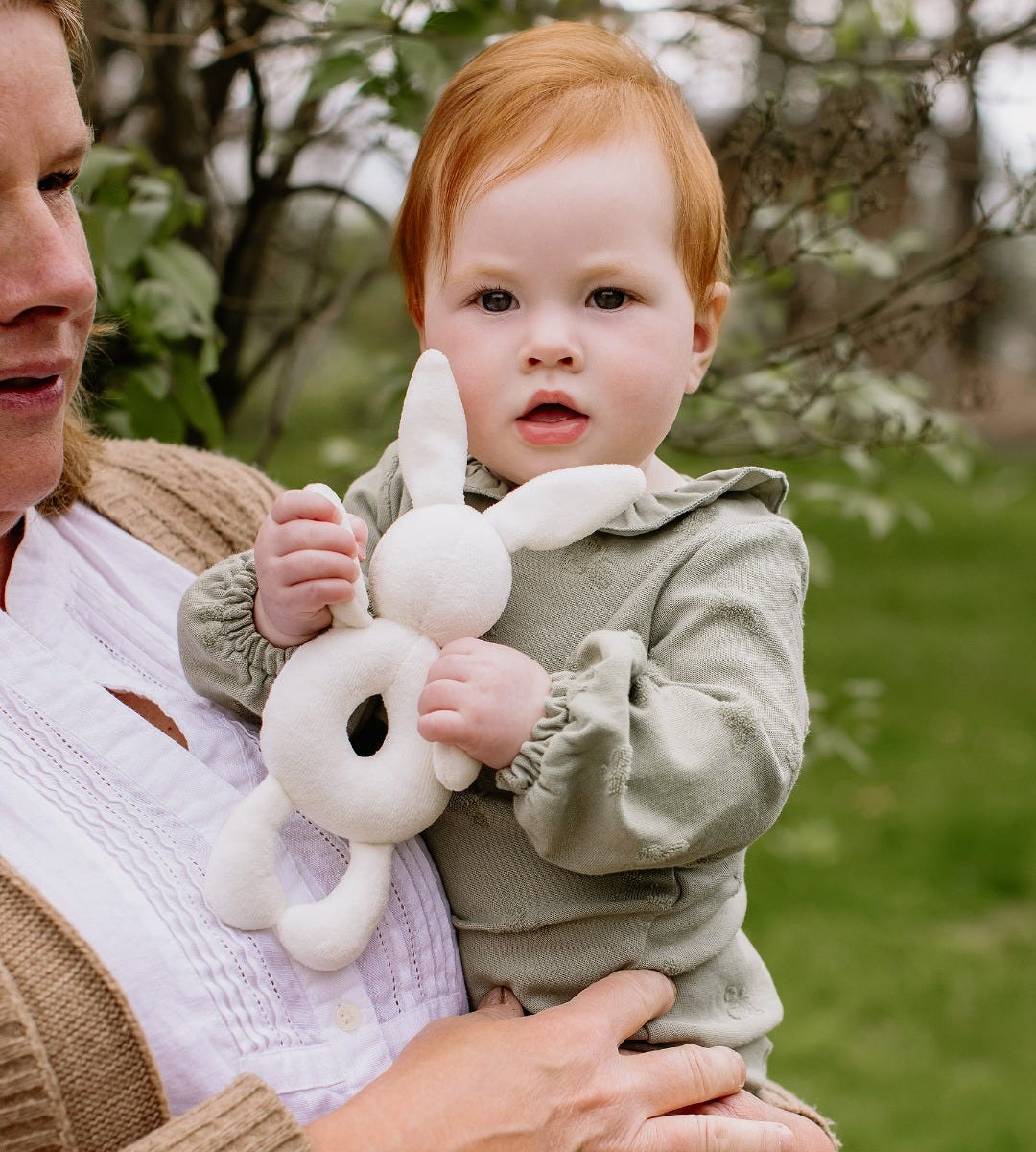 Bunny Plush Baby Rattle - Image 5
