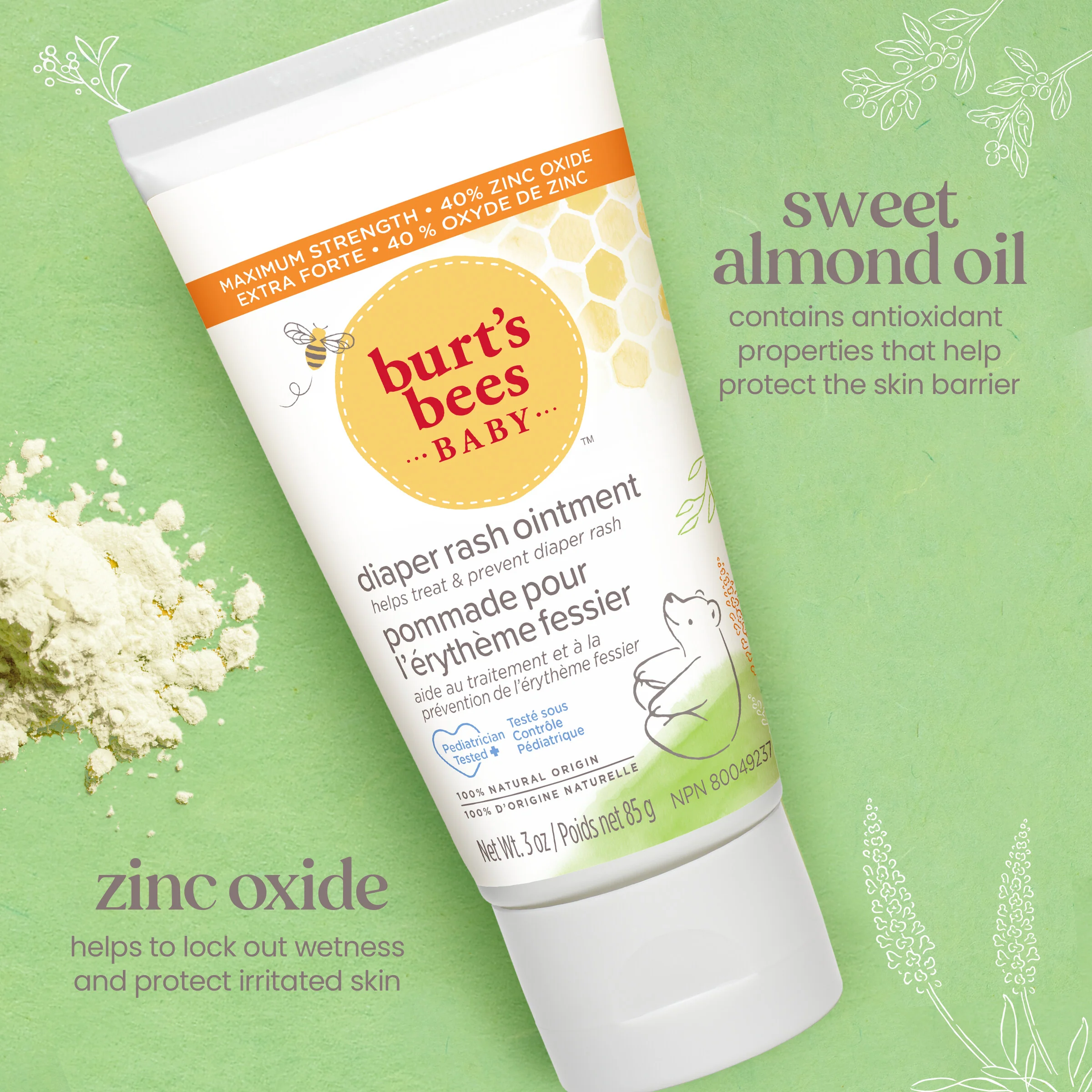 Burt's Bees Baby Diaper Rash Ointment - Image 4