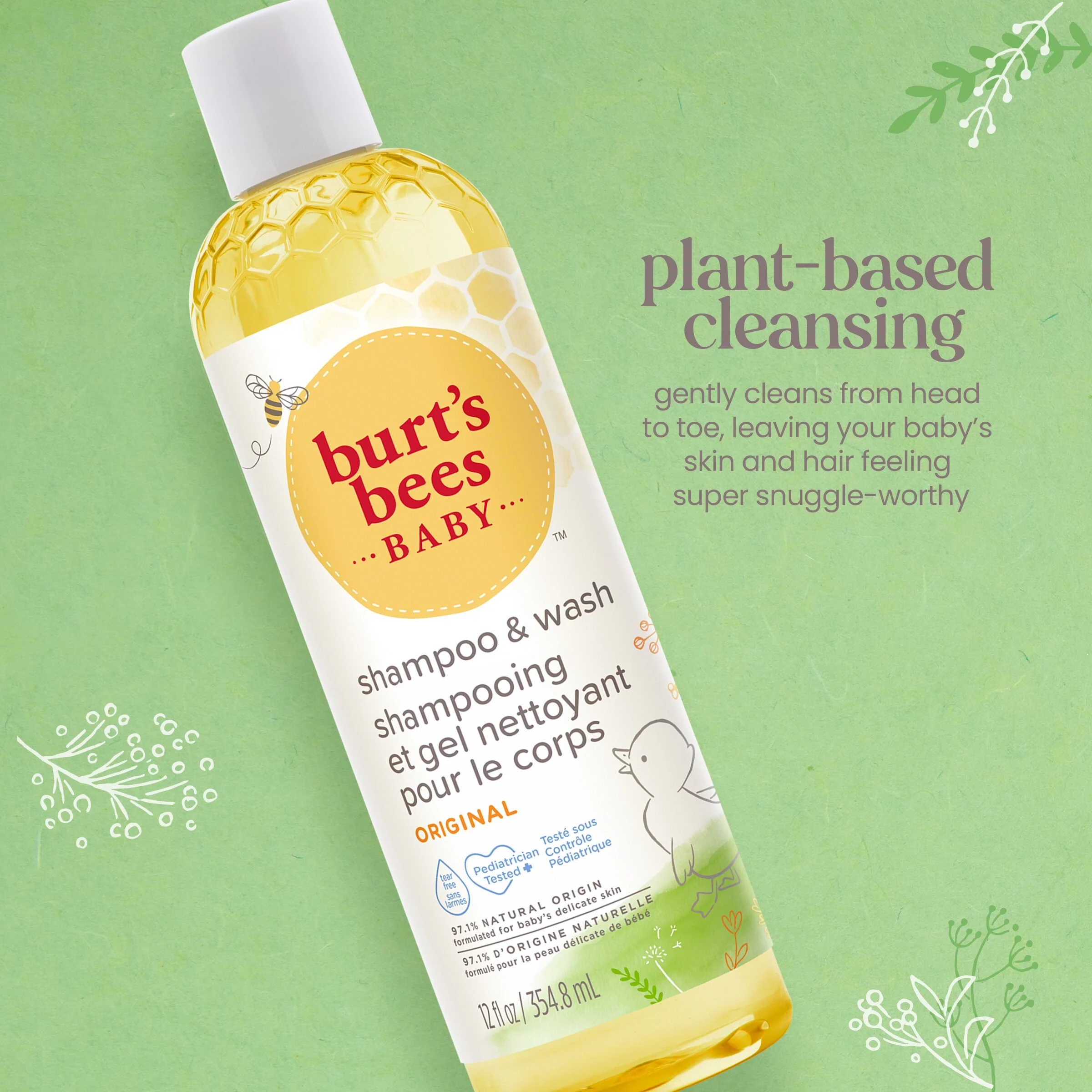 Burt's Bees Baby Original Shampoo & Wash - Image 5