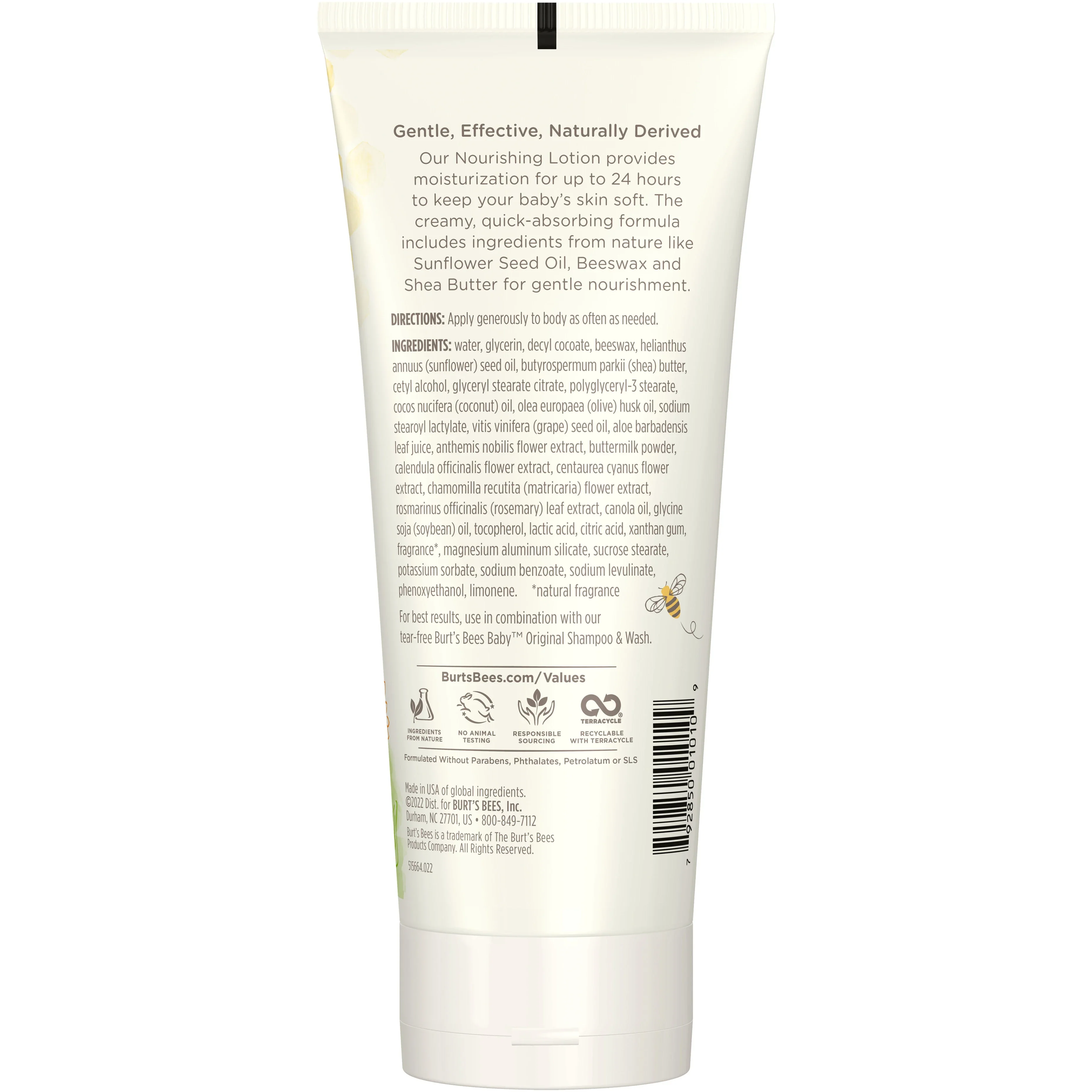 Burt's Bees Baby Nourishing Lotion - Original - Image 9