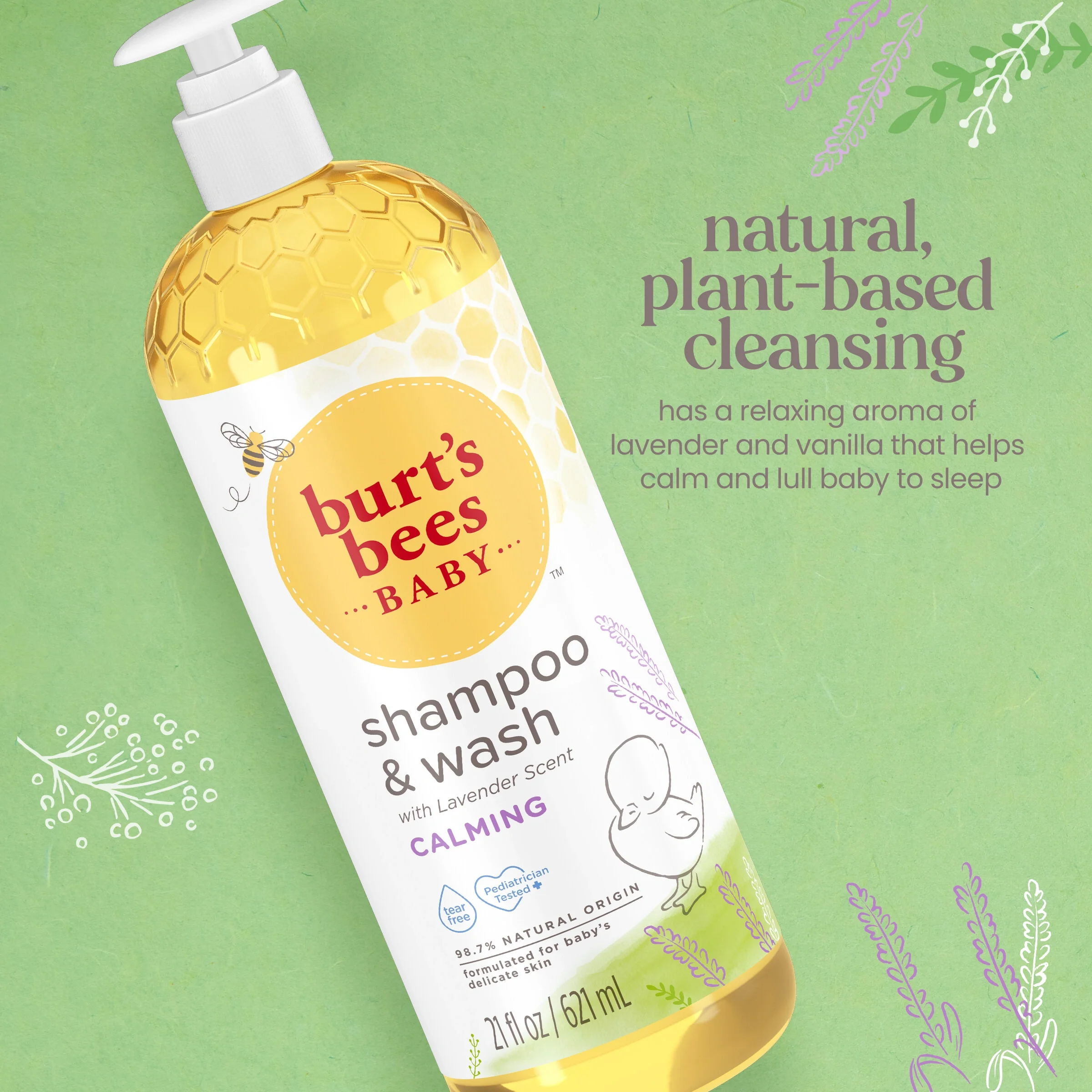 Burt's Bees Baby Shampoo & Wash - Calming - Image 3