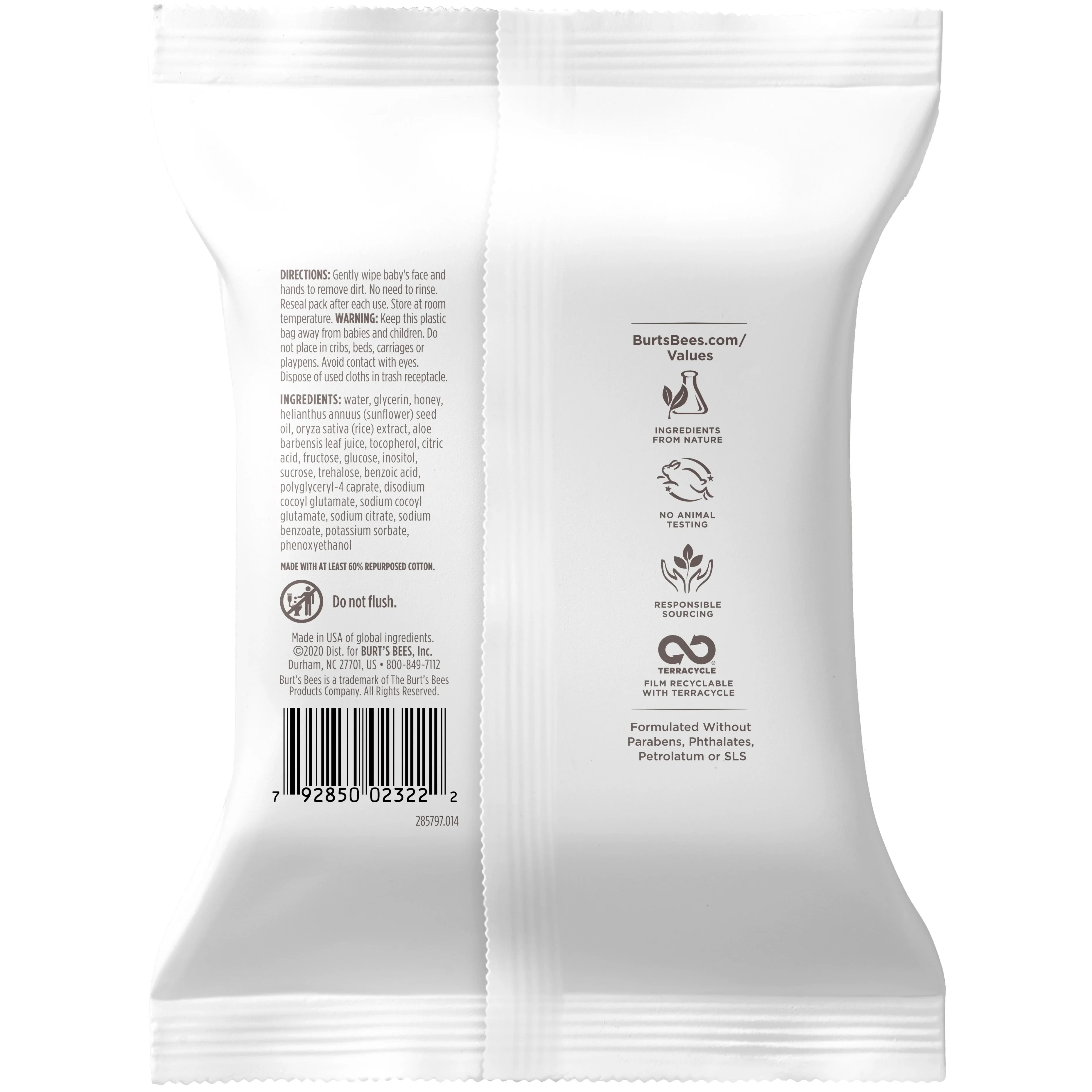 Burt's Bees Baby Face & Hand Cloths - 30 Wipes - Image 6