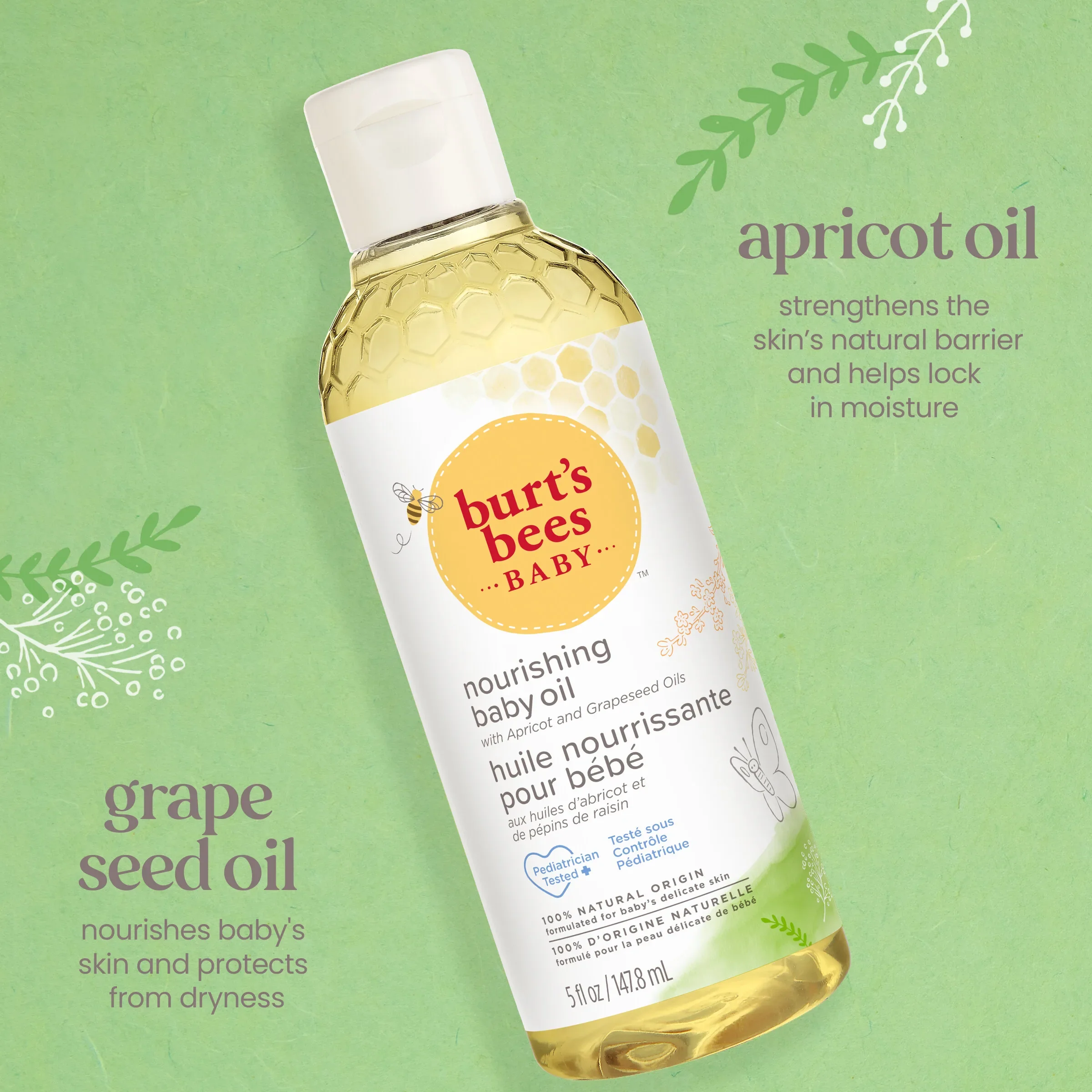 Burt's Bees Baby Bee Nourishing Baby Oil - Image 4