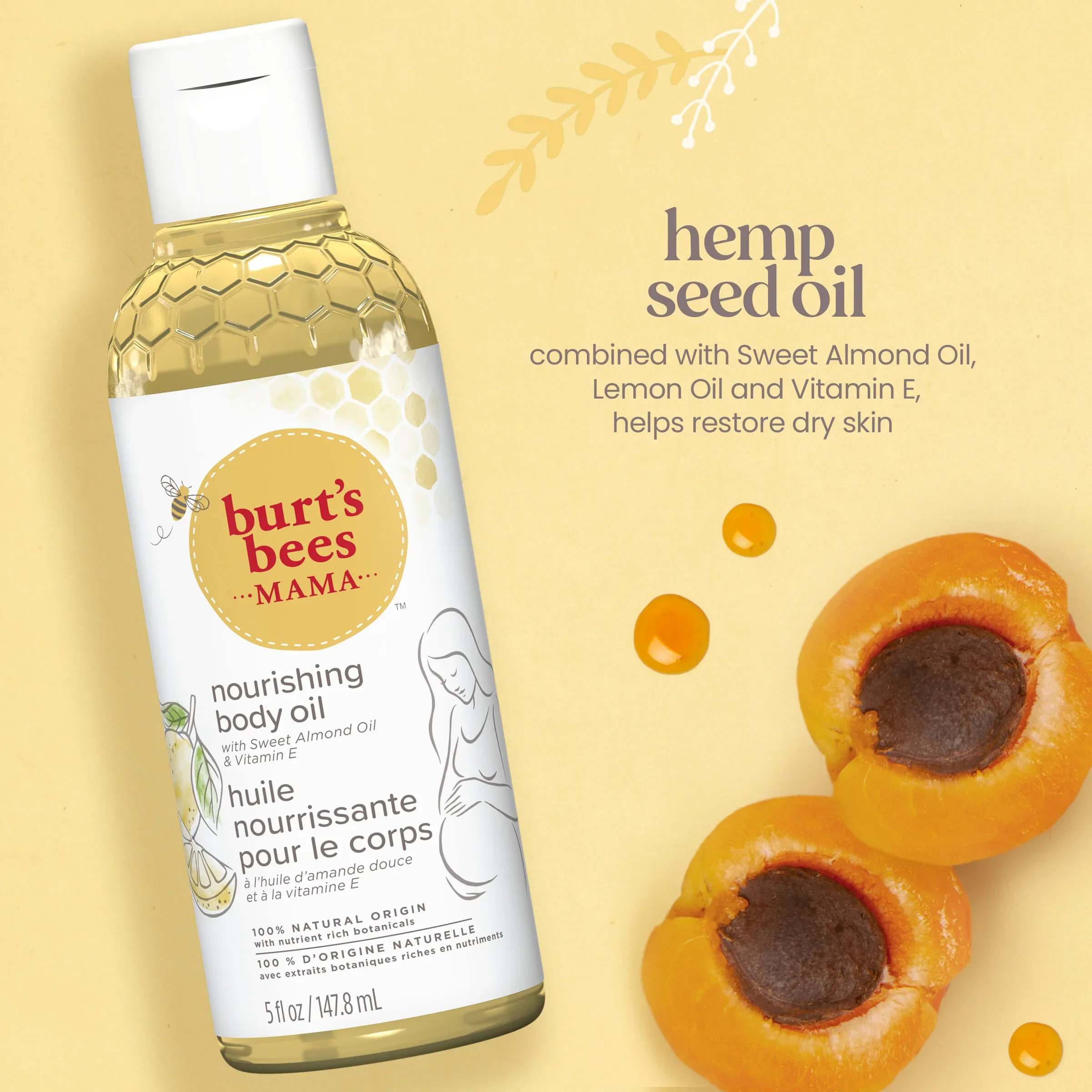 Burt's Bees Mama Bee Nourishing Body Oil - Image 5