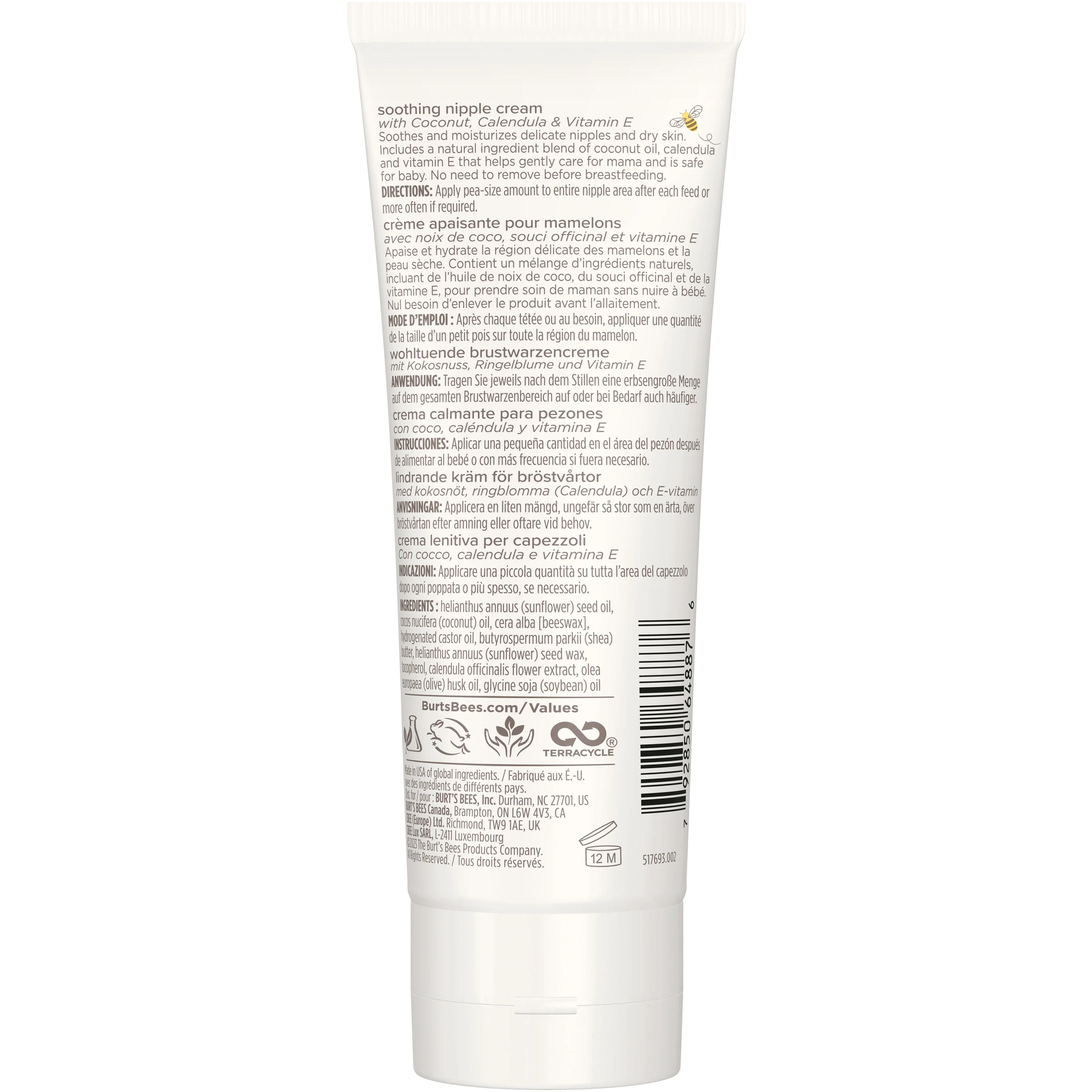Burt's Bees Mama Bee Soothing Nipple Cream - Image 5