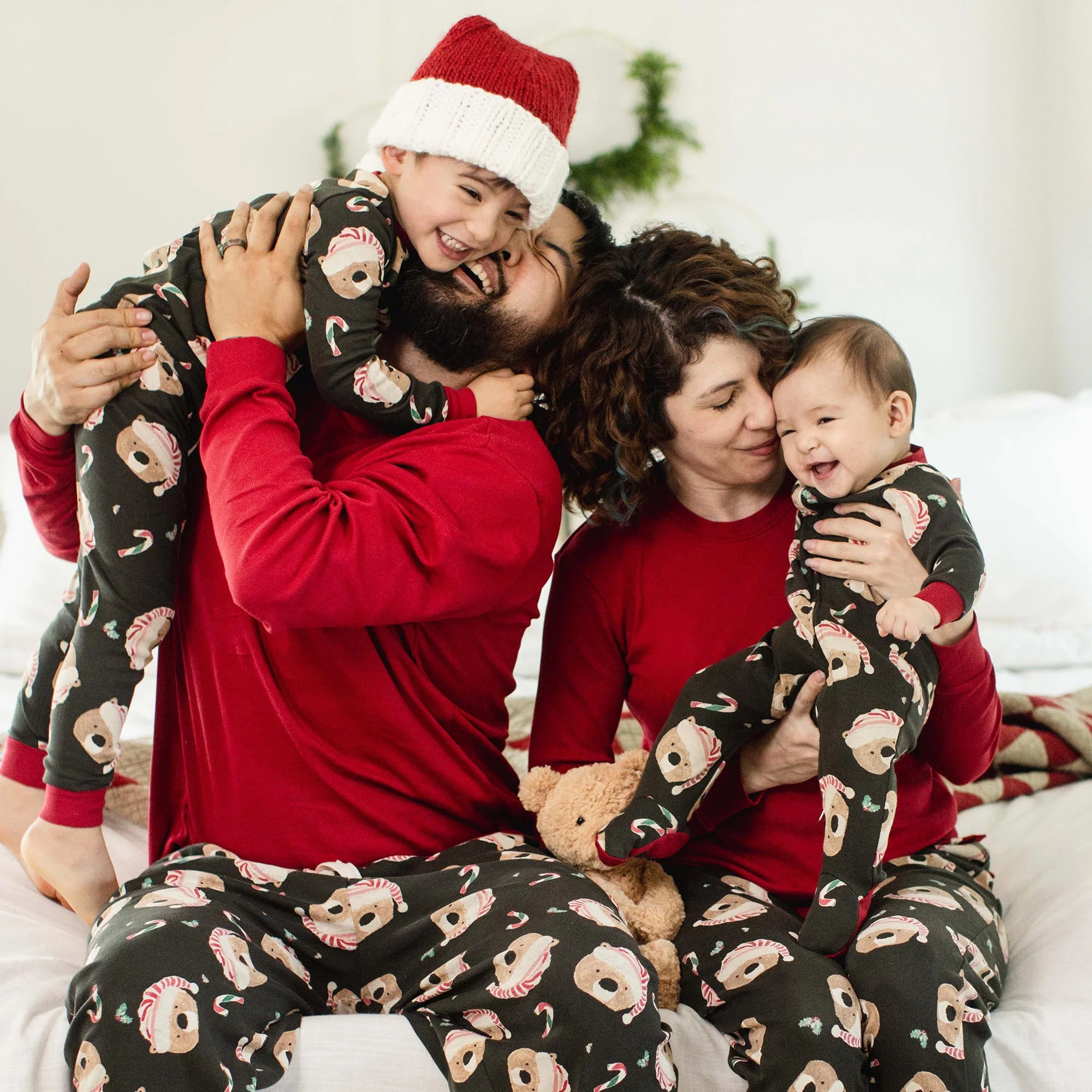 Candy Cane Bears Matching Family Pajamas - Image 2