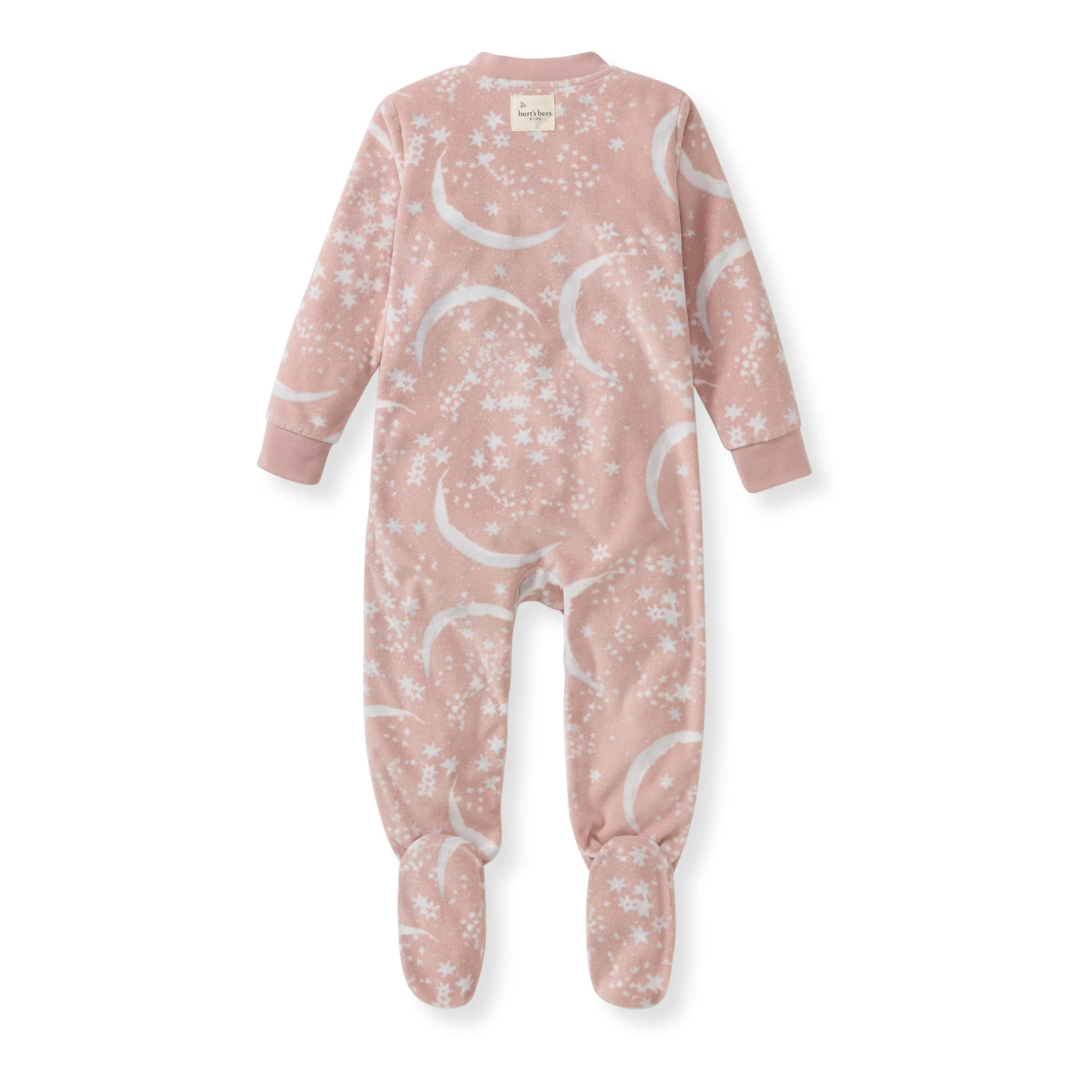 Celestial Moon polarbee™ Repreve® Microfleece Pajamas - Organic Rose - Image 3