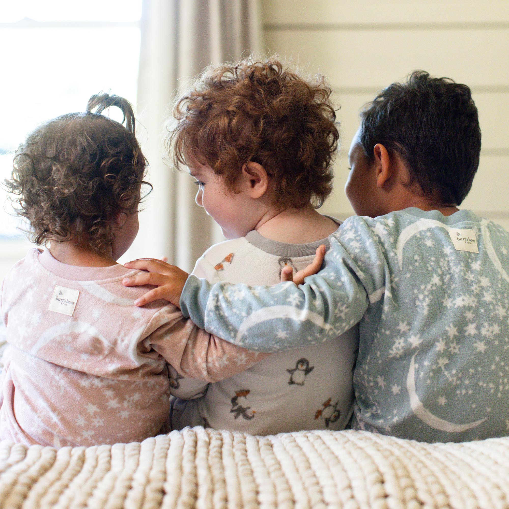 Celestial Moon polarbee™ Repreve® Microfleece Pajamas - Organic Rose - Image 9