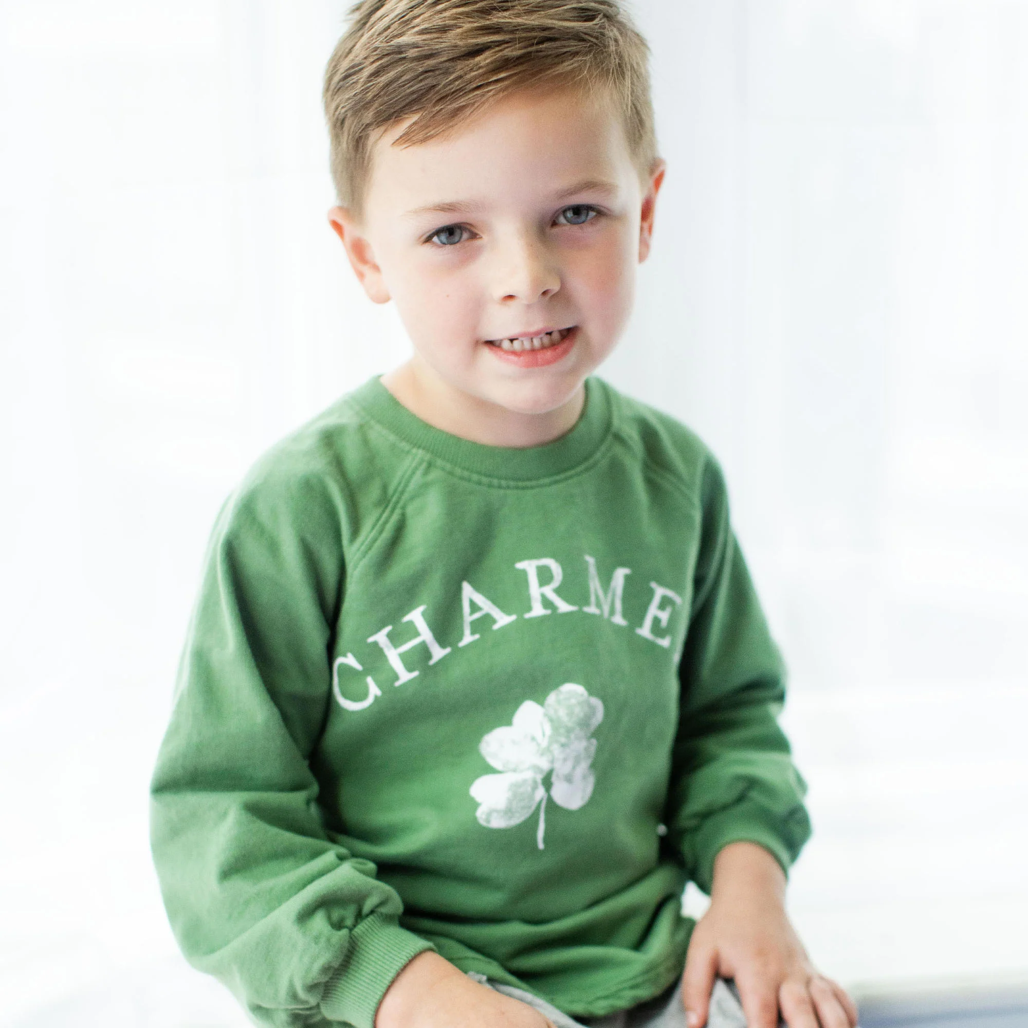 Charmed Green Organic Cotton Sweatshirt - Image 2