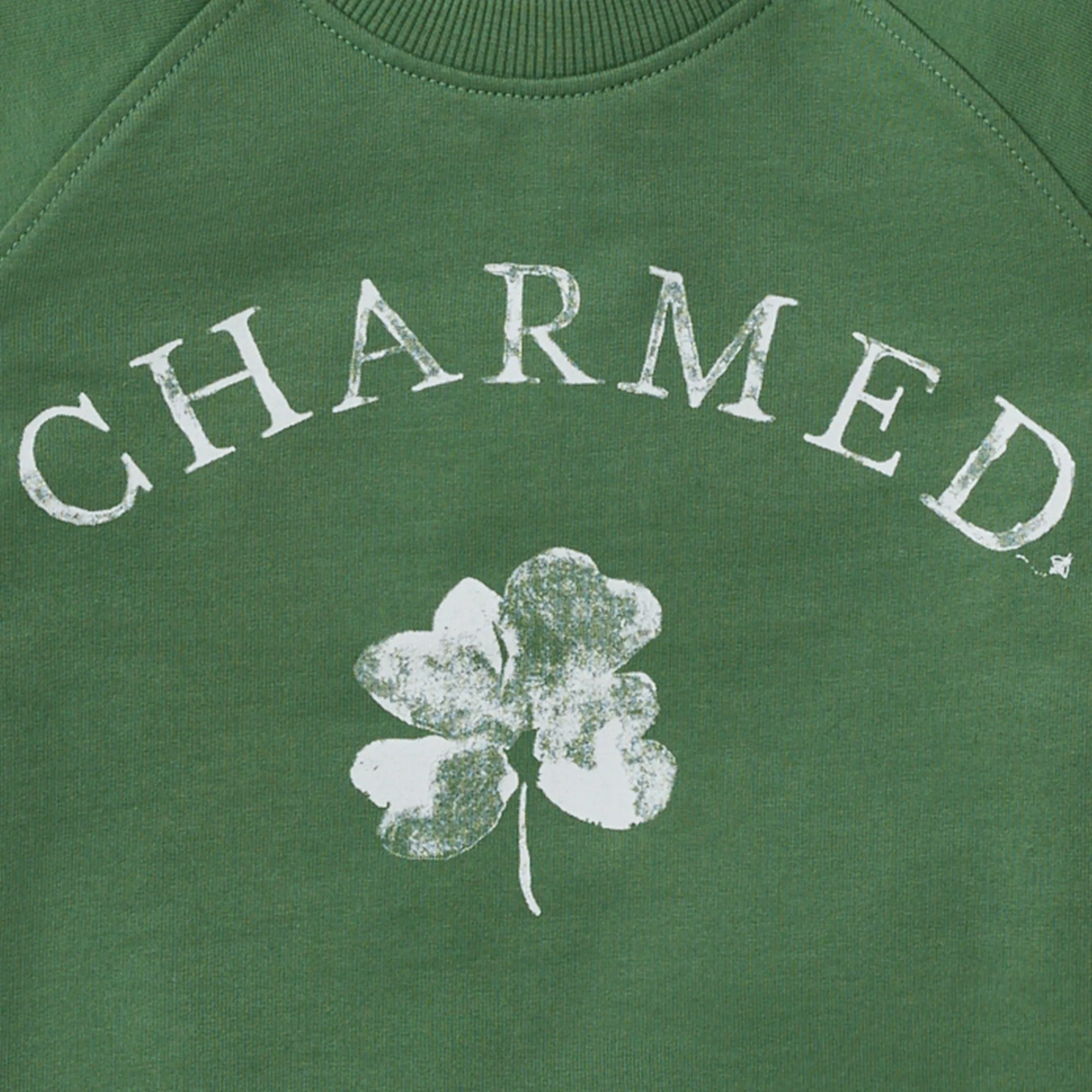 Charmed Green Organic Cotton Sweatshirt - Image 4