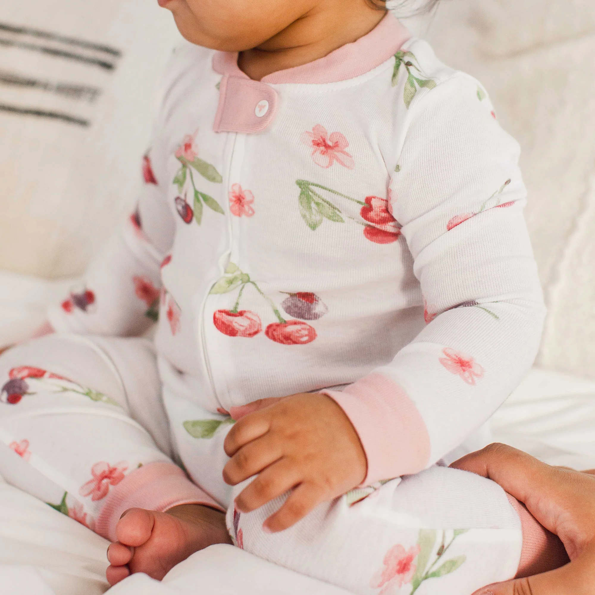 Cherries & Blossoms Organic Cotton Sleep & Play - Image 2