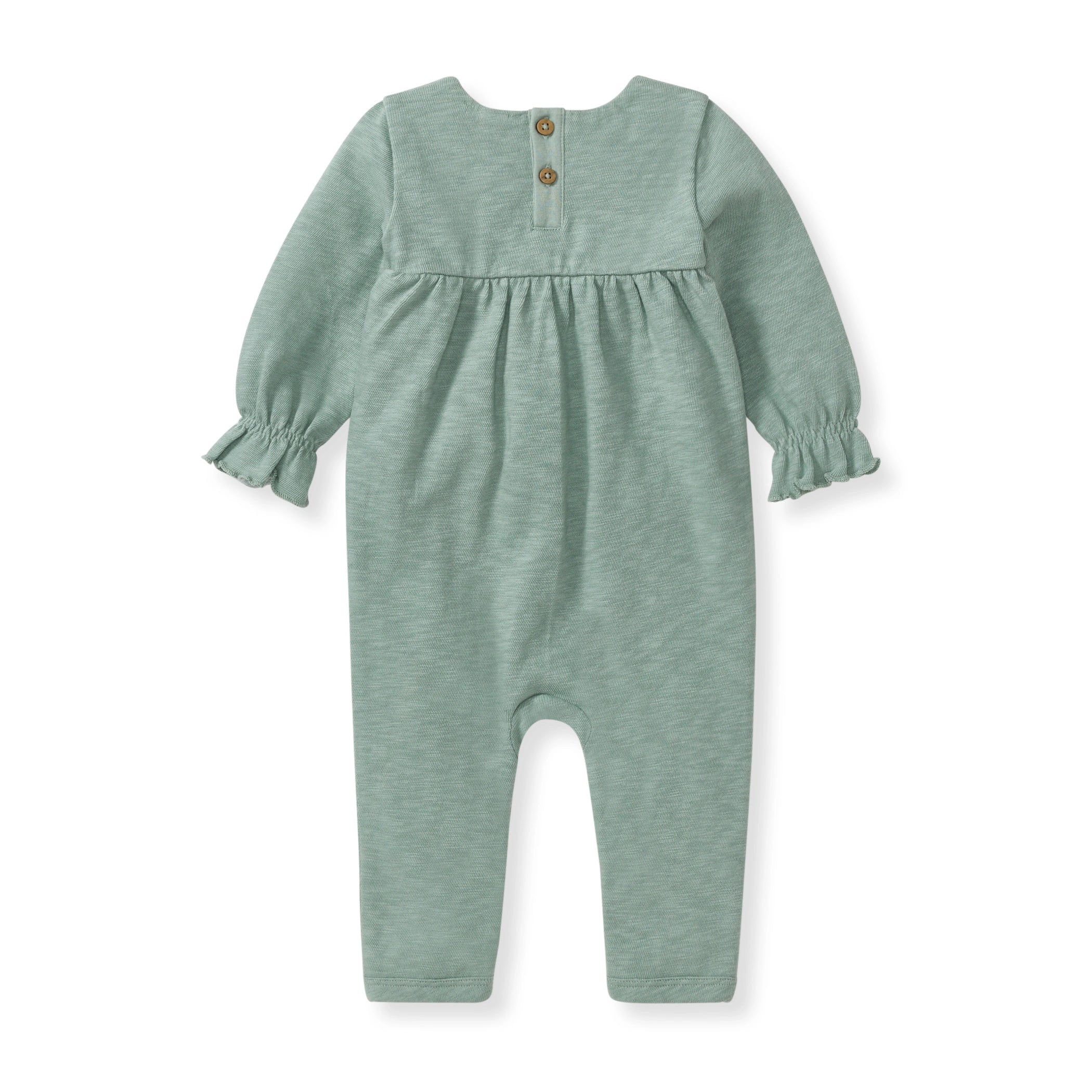 Chunky Slub Baby Girl Jumpsuit - Image 3