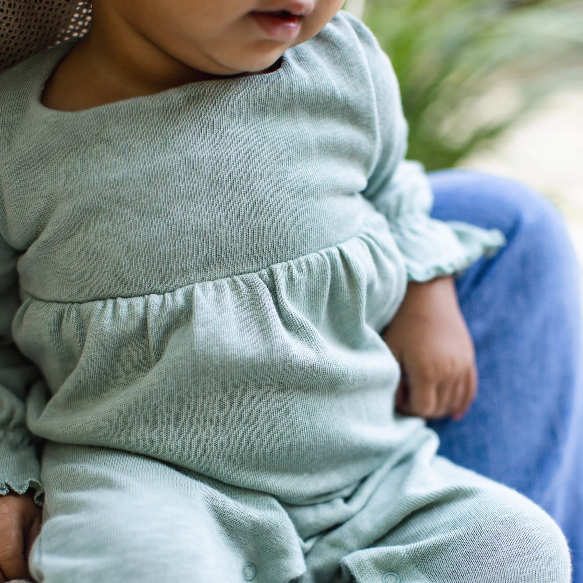 Chunky Slub Baby Girl Jumpsuit - Image 5