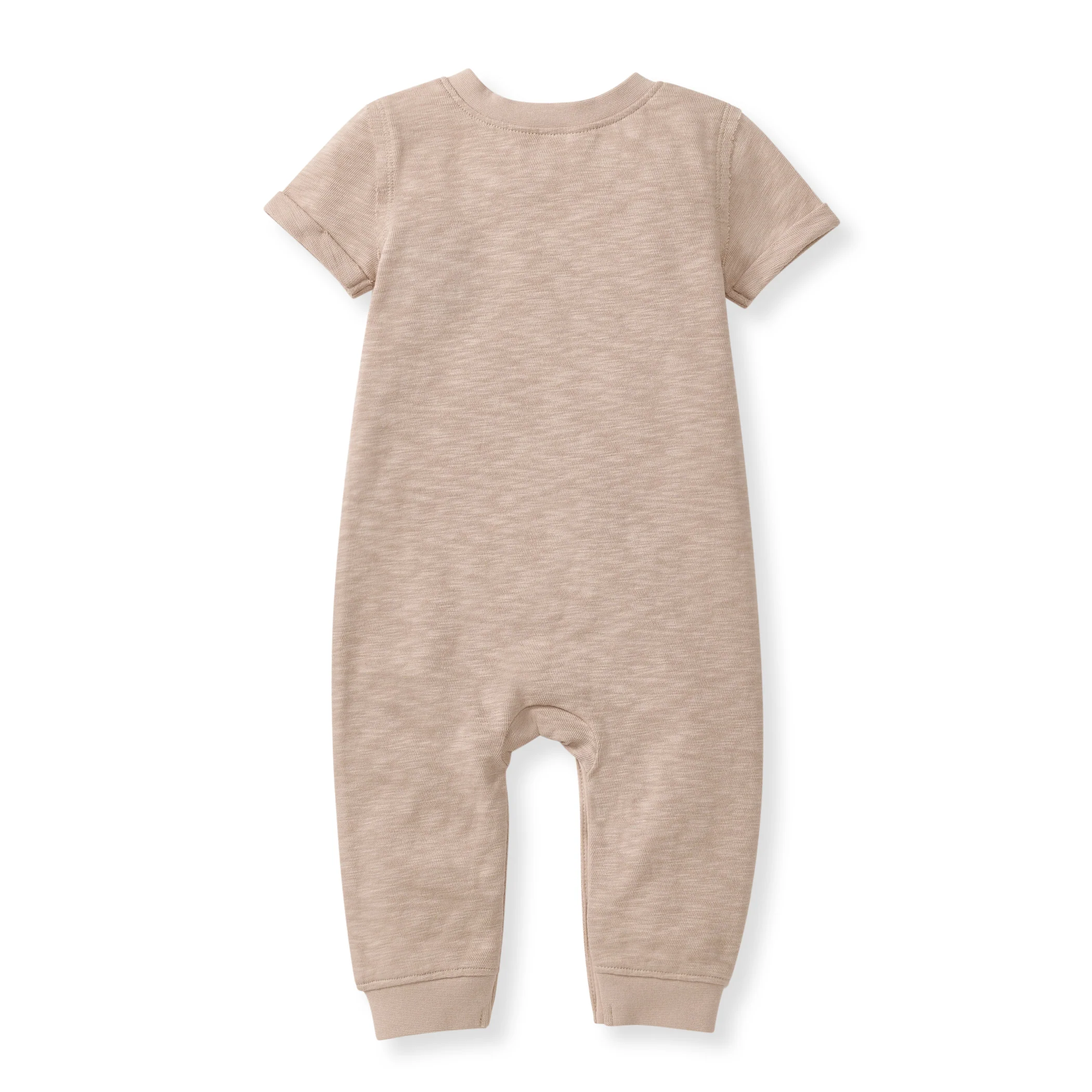 Chunky Slub Organic Baby Boy Jumpsuit - Image 3