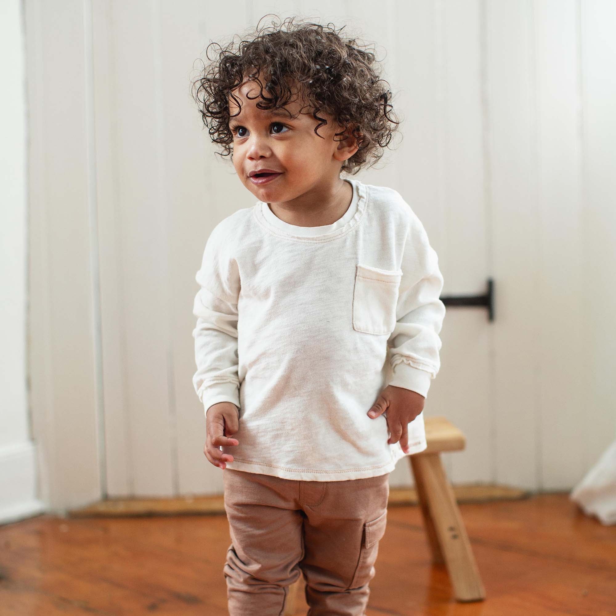 Chunky Slub Organic Boy Tee & Pants Set - Image 2
