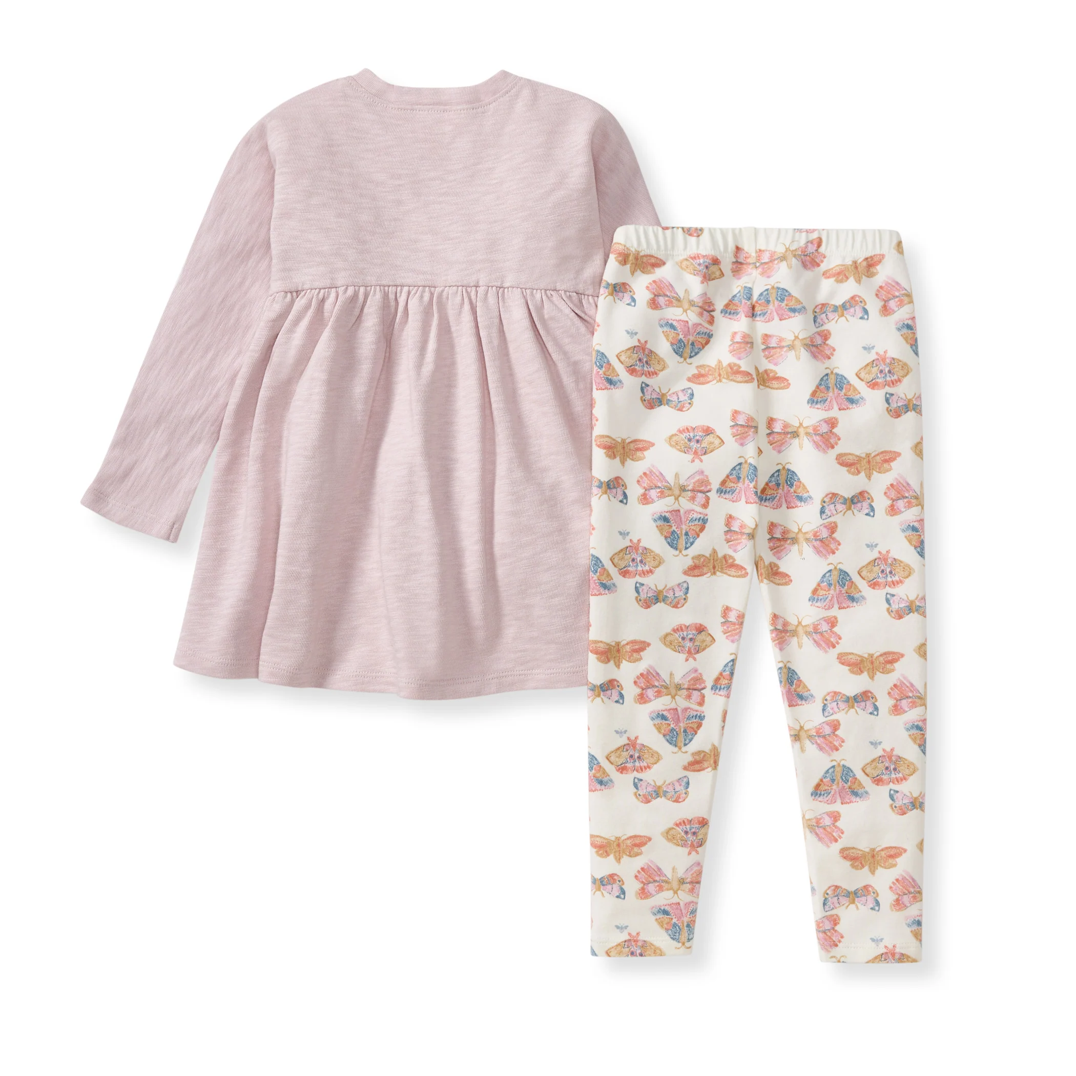 Chunky Slub Tunic & Boho Butterflies Pants Set - Image 3