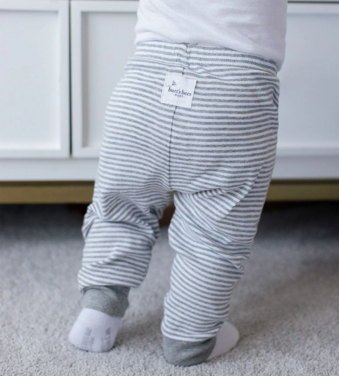 Organic Cotton Footless Baby Pants 2 Pack - Image 5