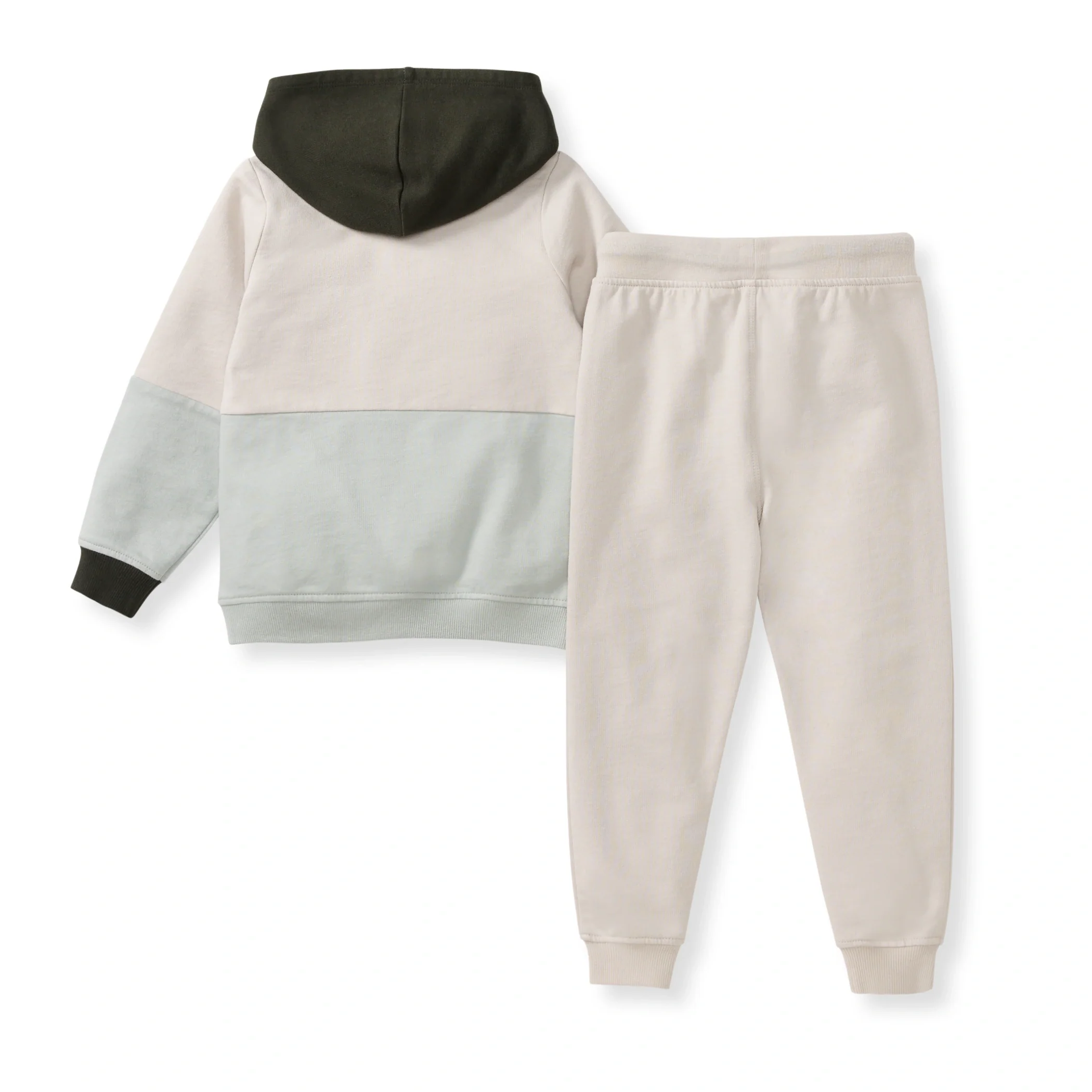 Color Blocked Sweatshirt & Pants Set - Bobcat - Image 3