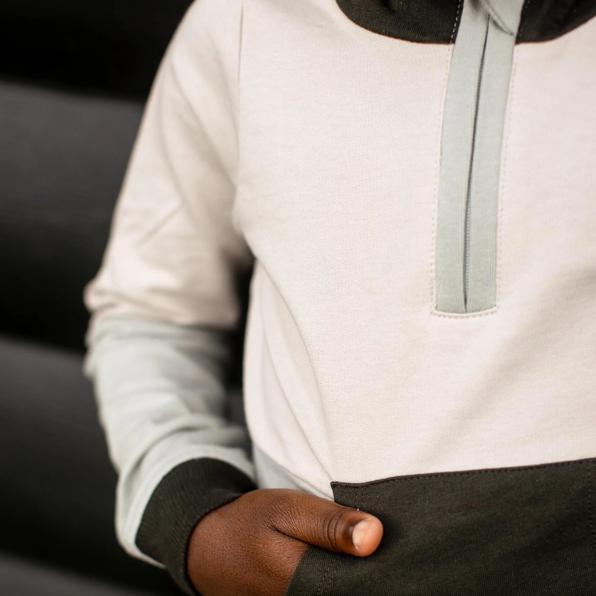Color Blocked Sweatshirt & Pants Set - Bobcat - Image 8