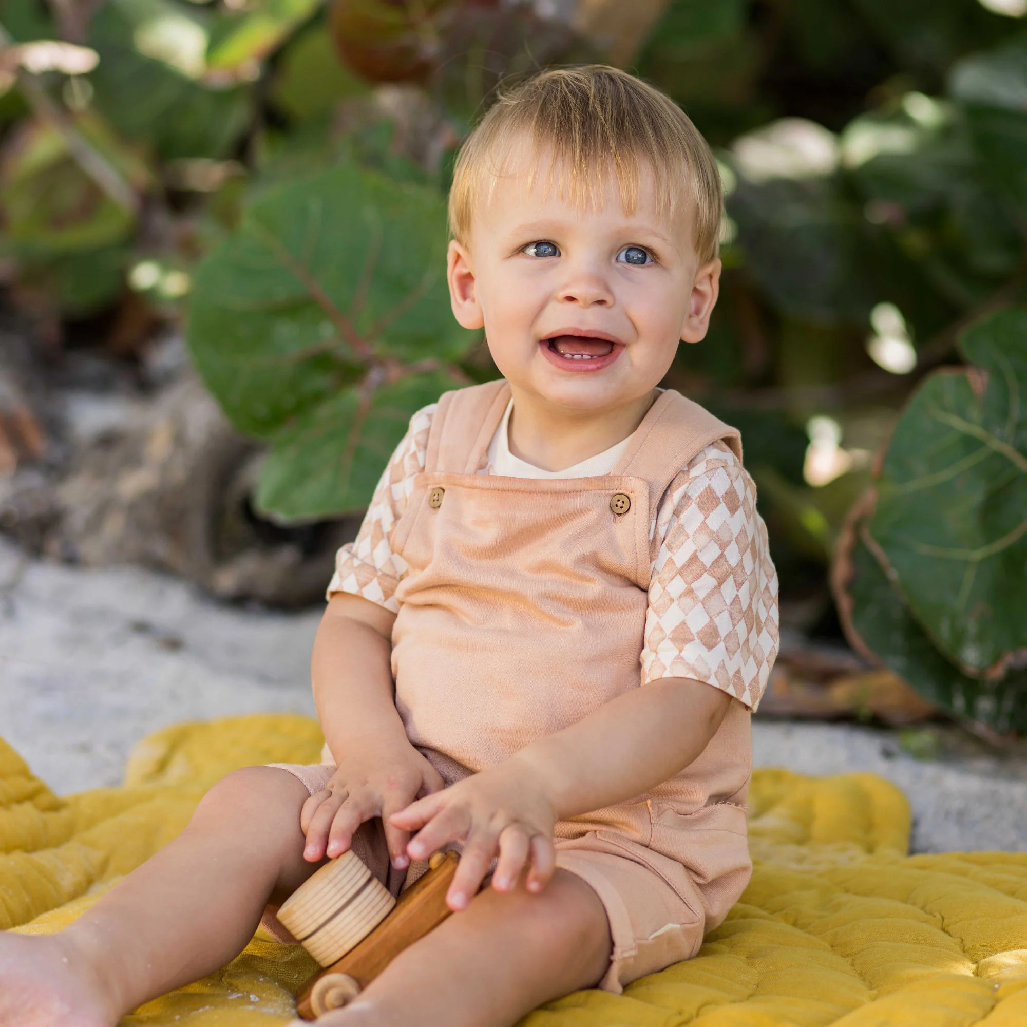 Diamond Tile Baby Boy Romper & Bodysuit Set - Image 2