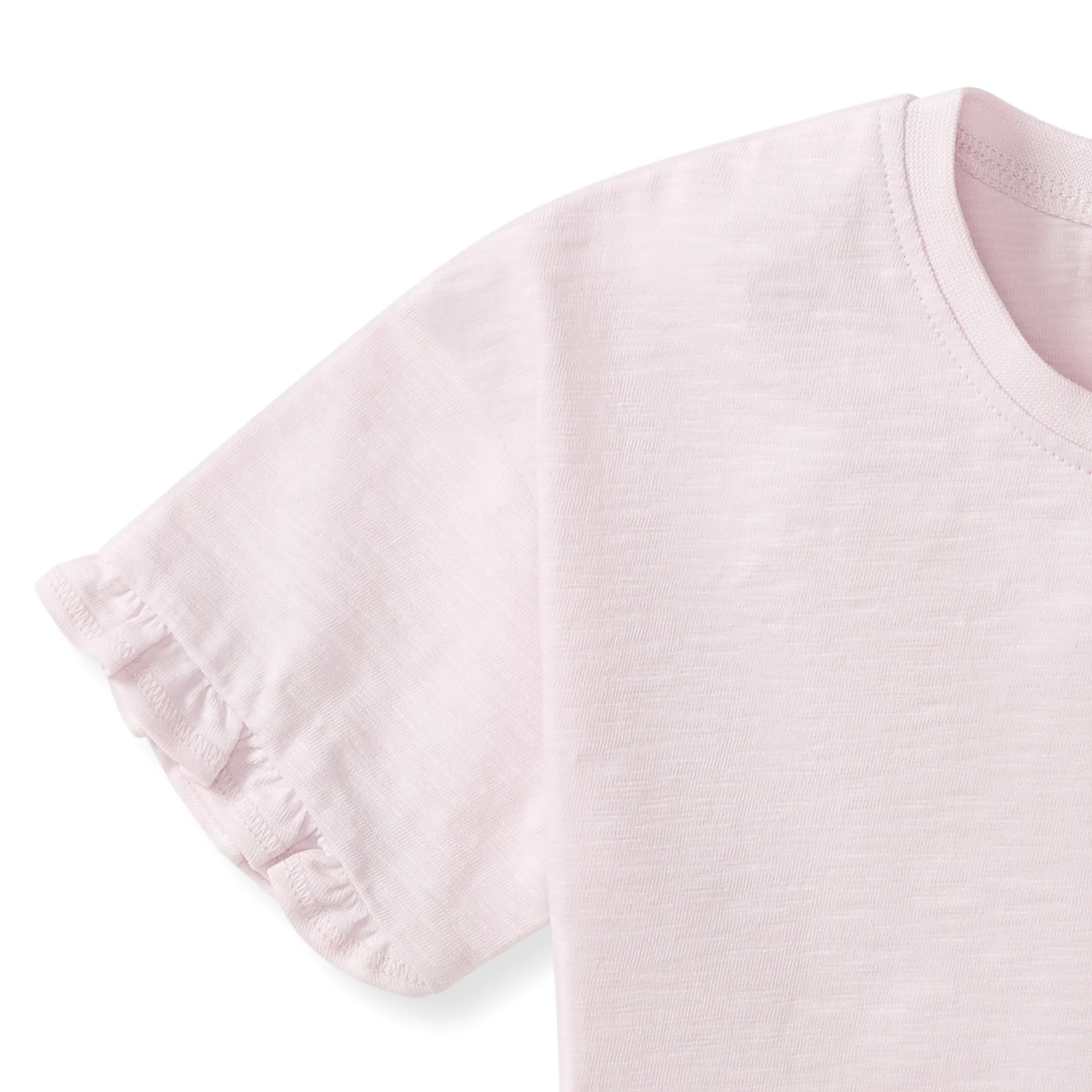 Drop Shoulder Ruffle T-Shirt - Image 3