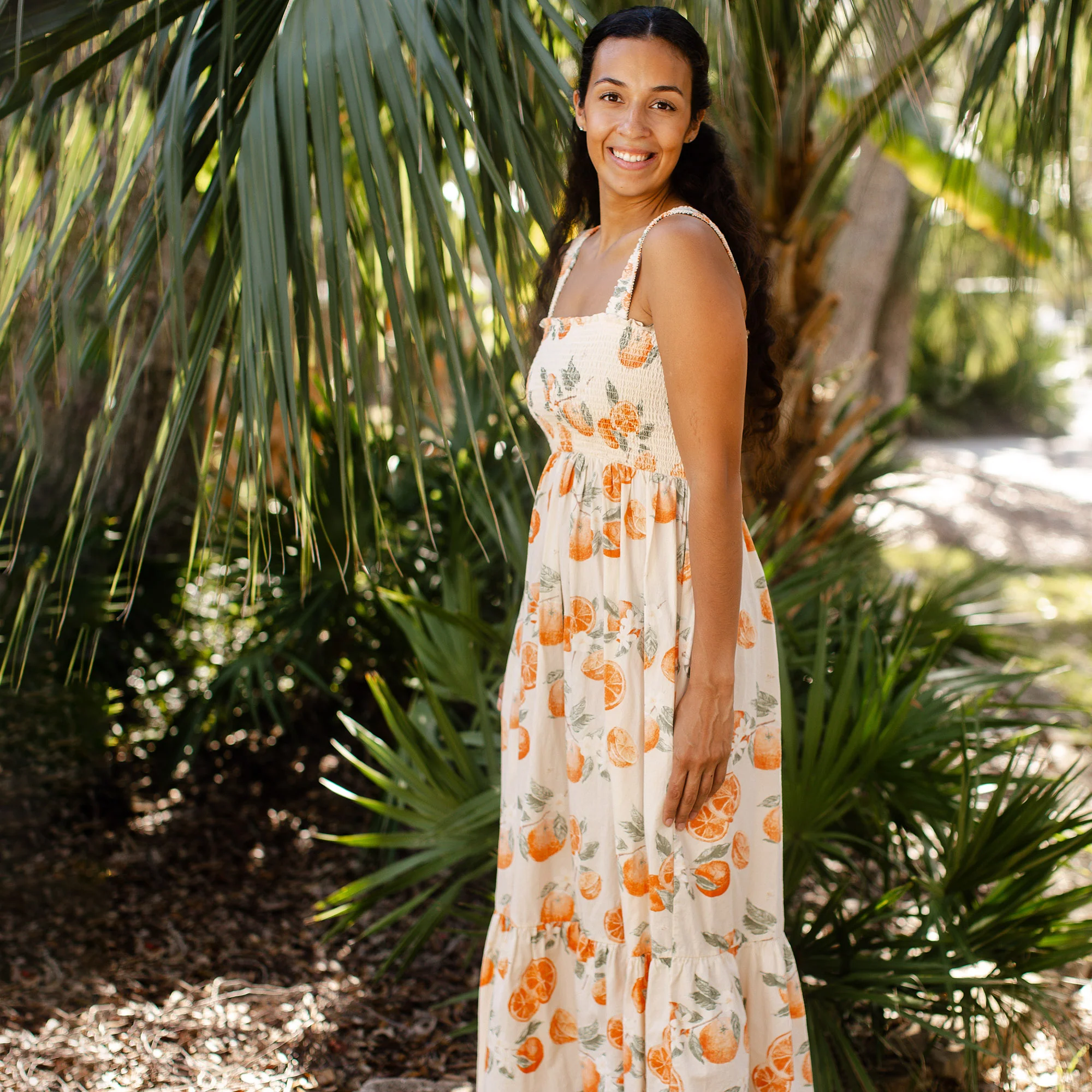 Dubrovnik Oranges Matching Women's Dress - Image 6