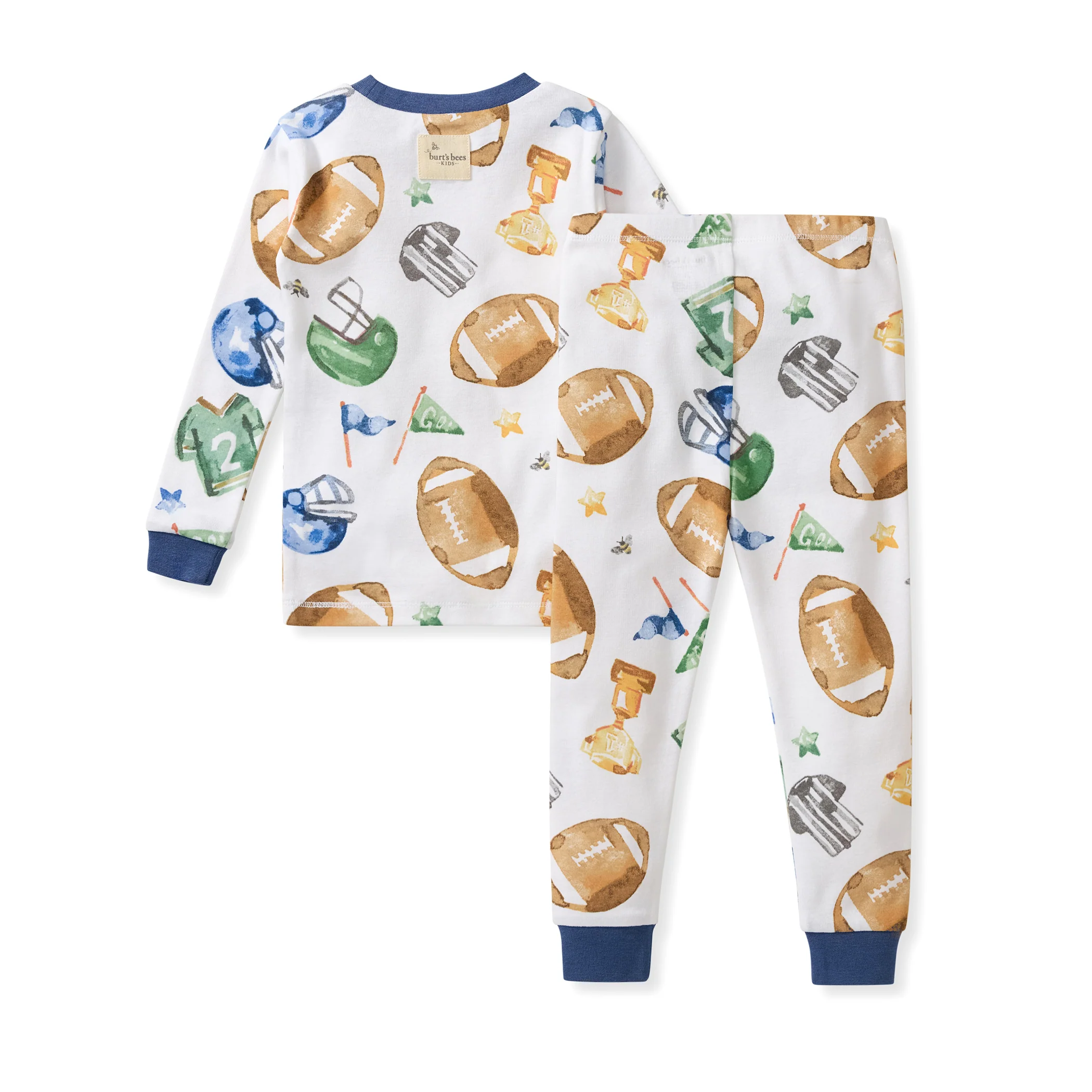 Field Goal Organic Cotton Two-Piece Pajamas - Image 3